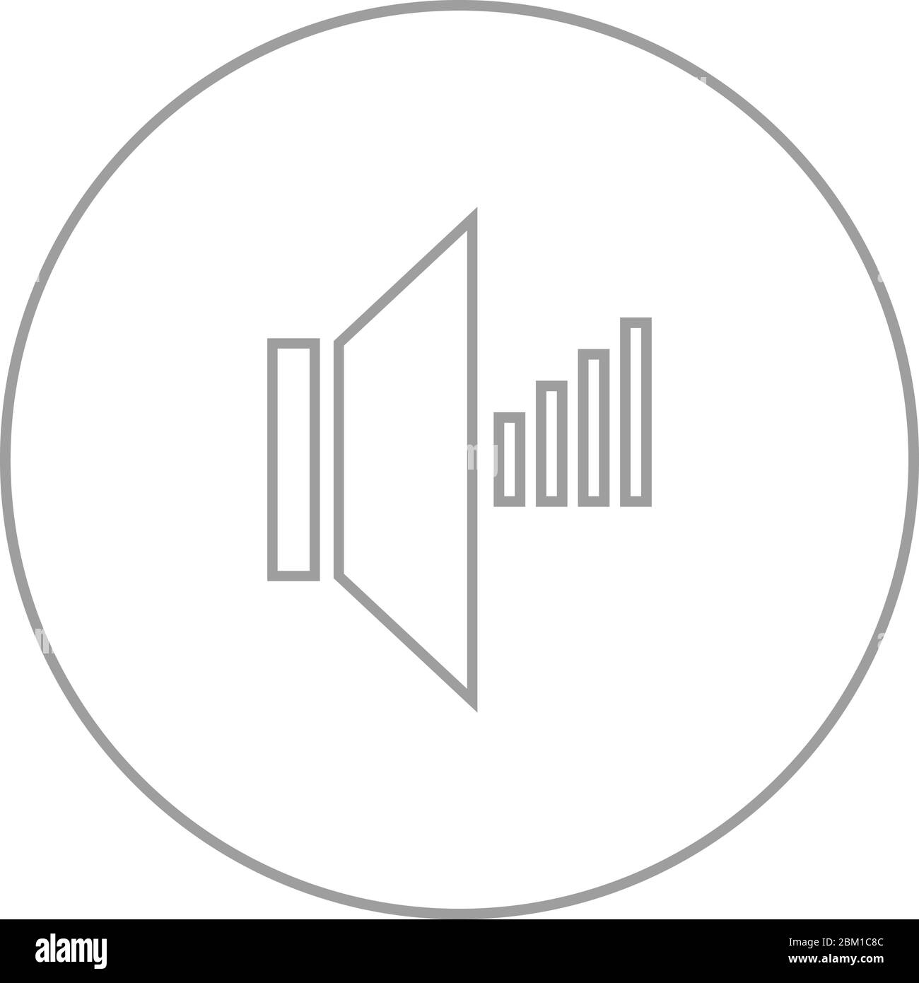 Speaker icon design vector Black and White Stock Photos & Images - Alamy