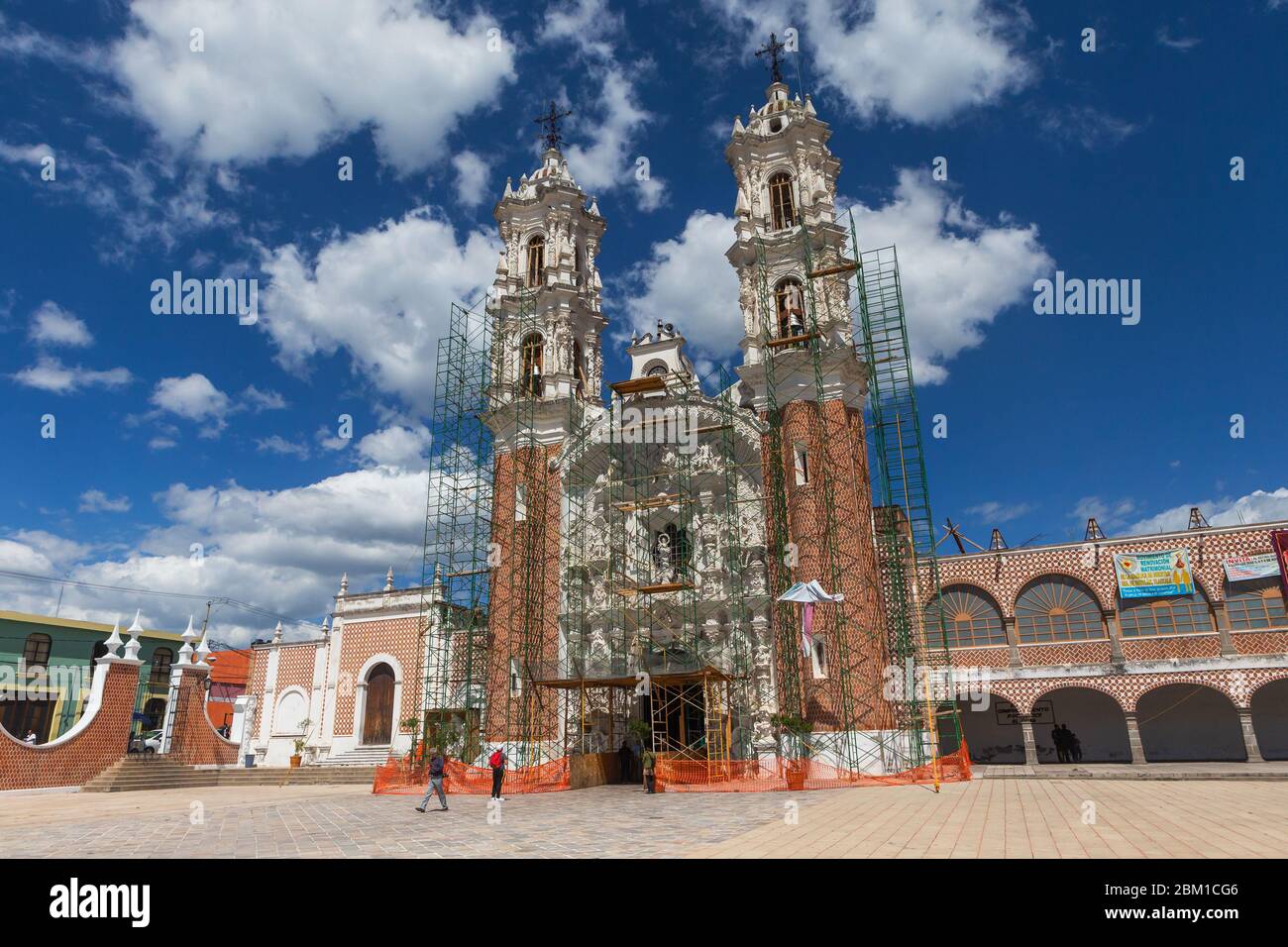 Basilica of Our Lady of Ocotlan, 1790, Tlaxcala, Tlaxcala, Mexico Stock