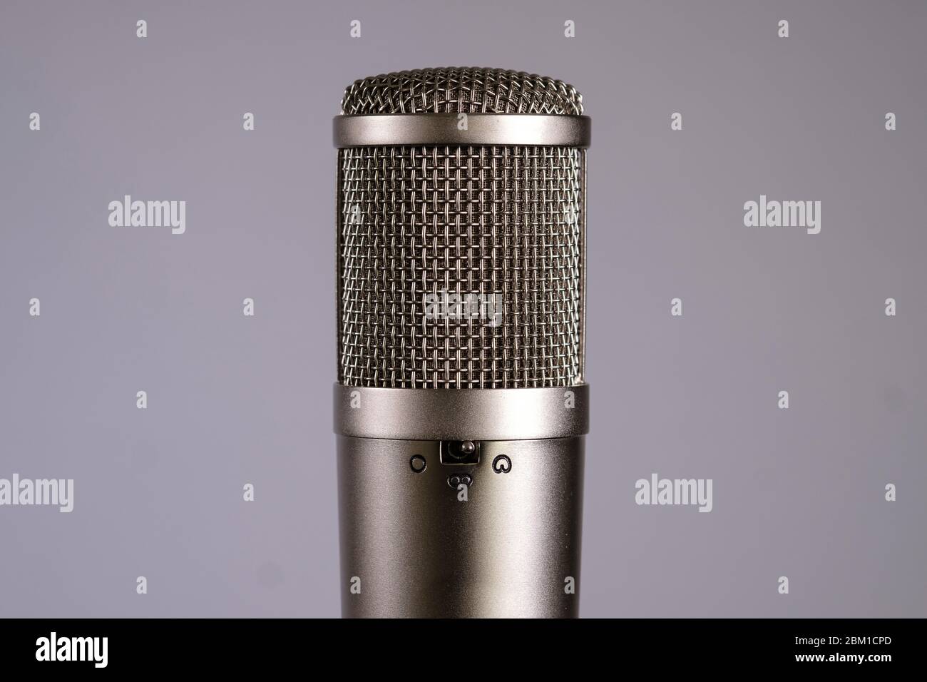 large diaphragm condenser microphone Stock Photo