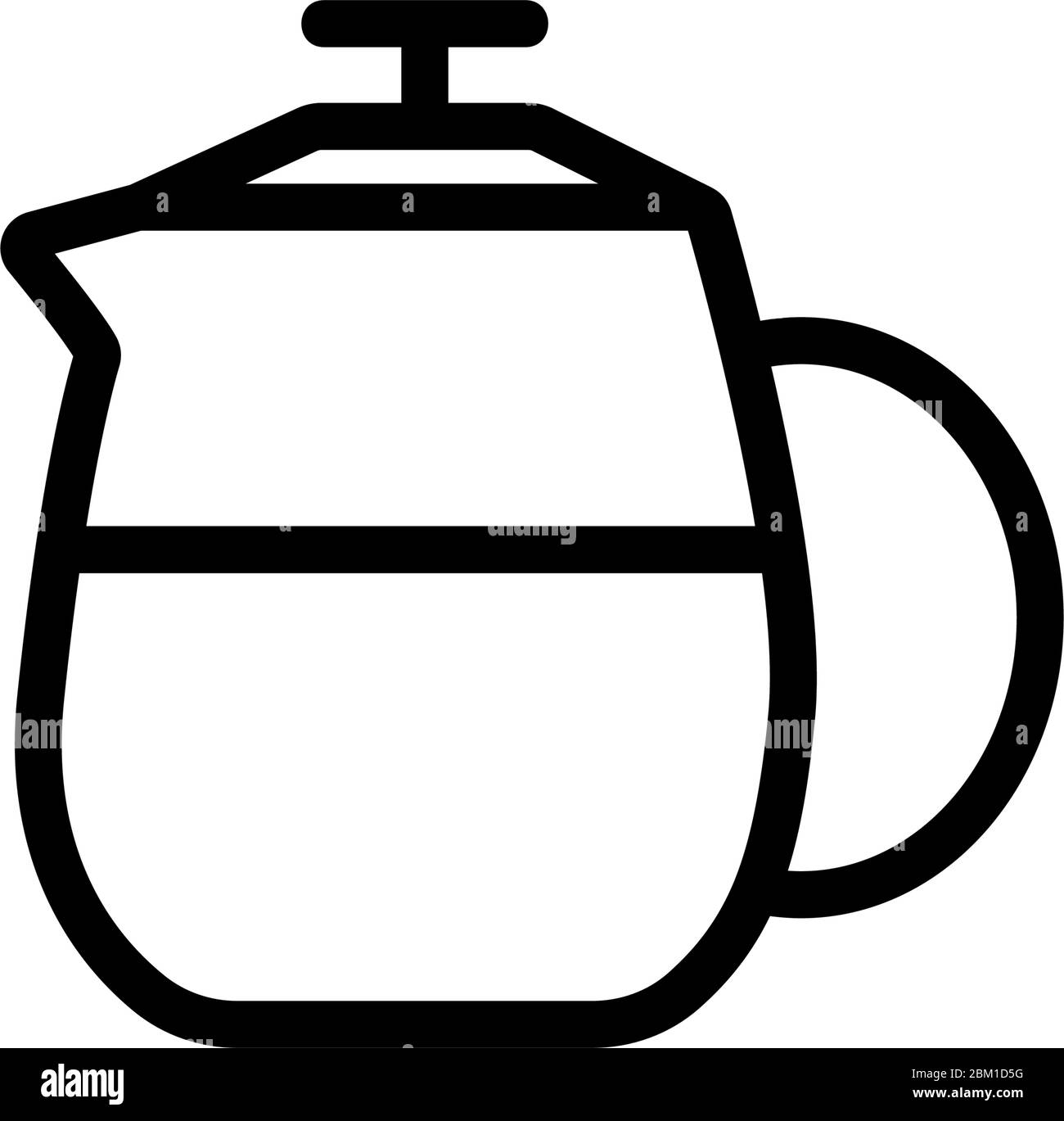 tea spill kettle icon vector outline illustration Stock Vector Image