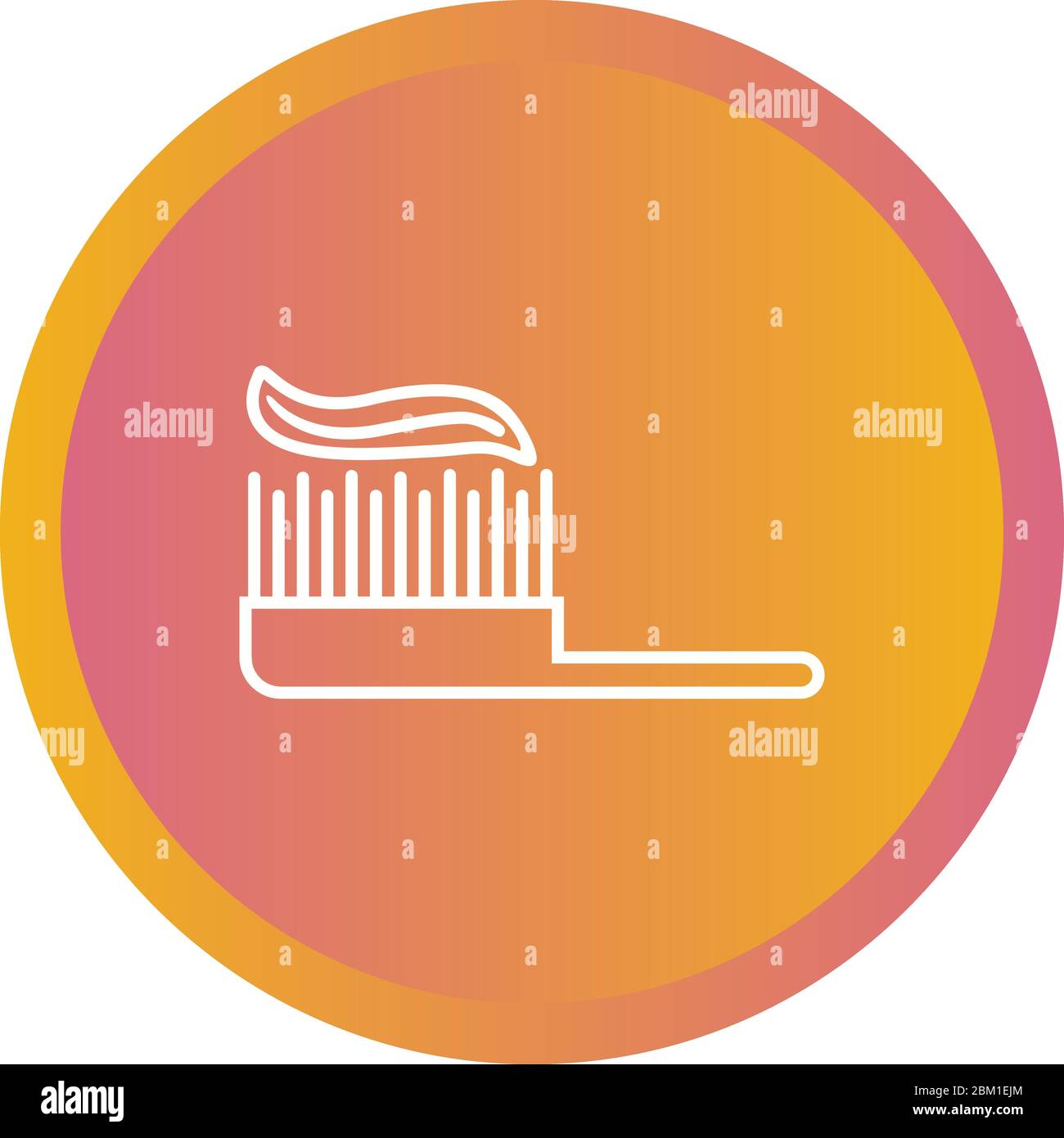 Toothpaste and brush line icon Stock Vector Image & Art - Alamy