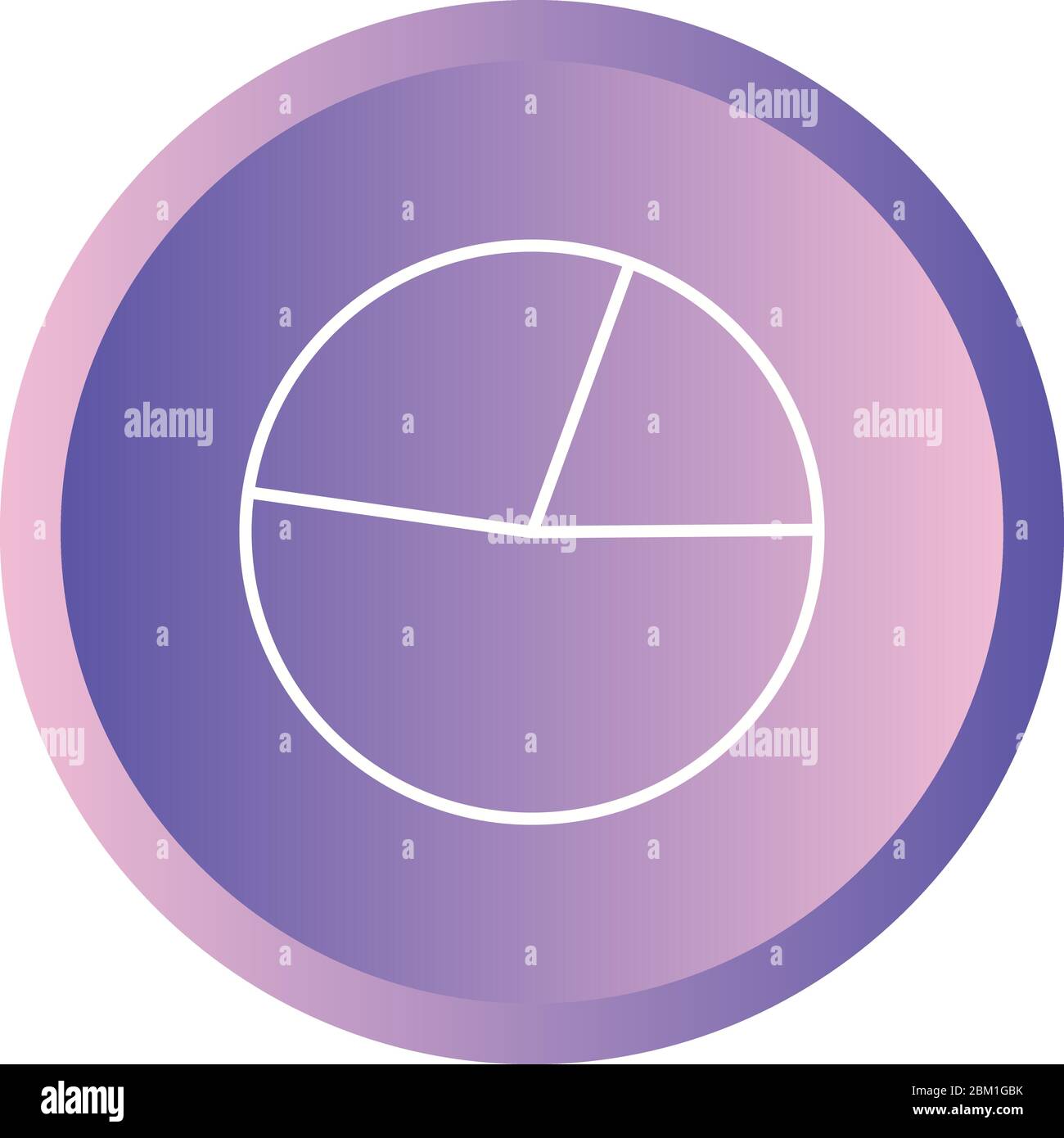 Beautiful Pie chart vector line icon Stock Vector Image & Art Alamy