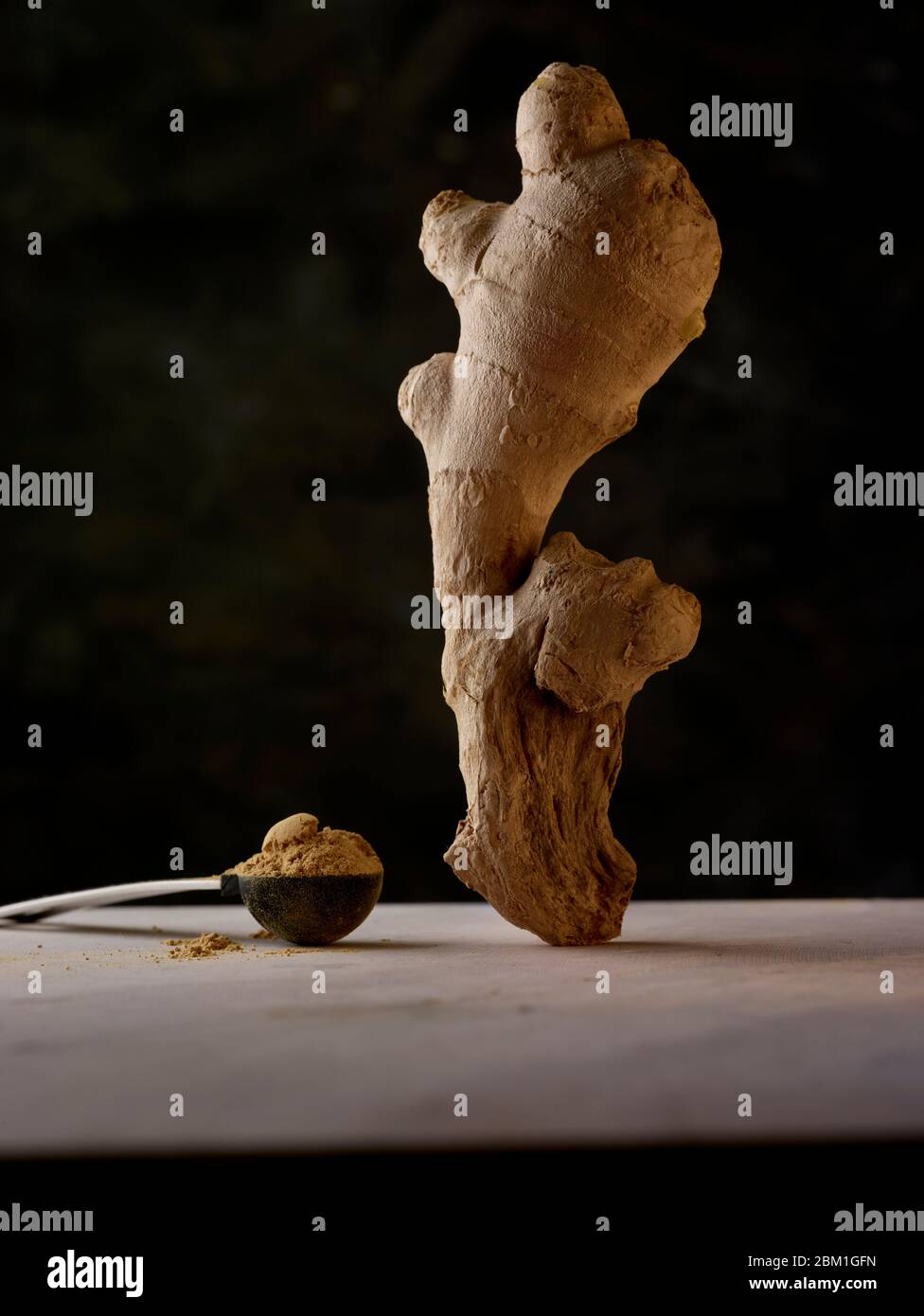 Statuesque and attractive well proportioned natural ginger root food