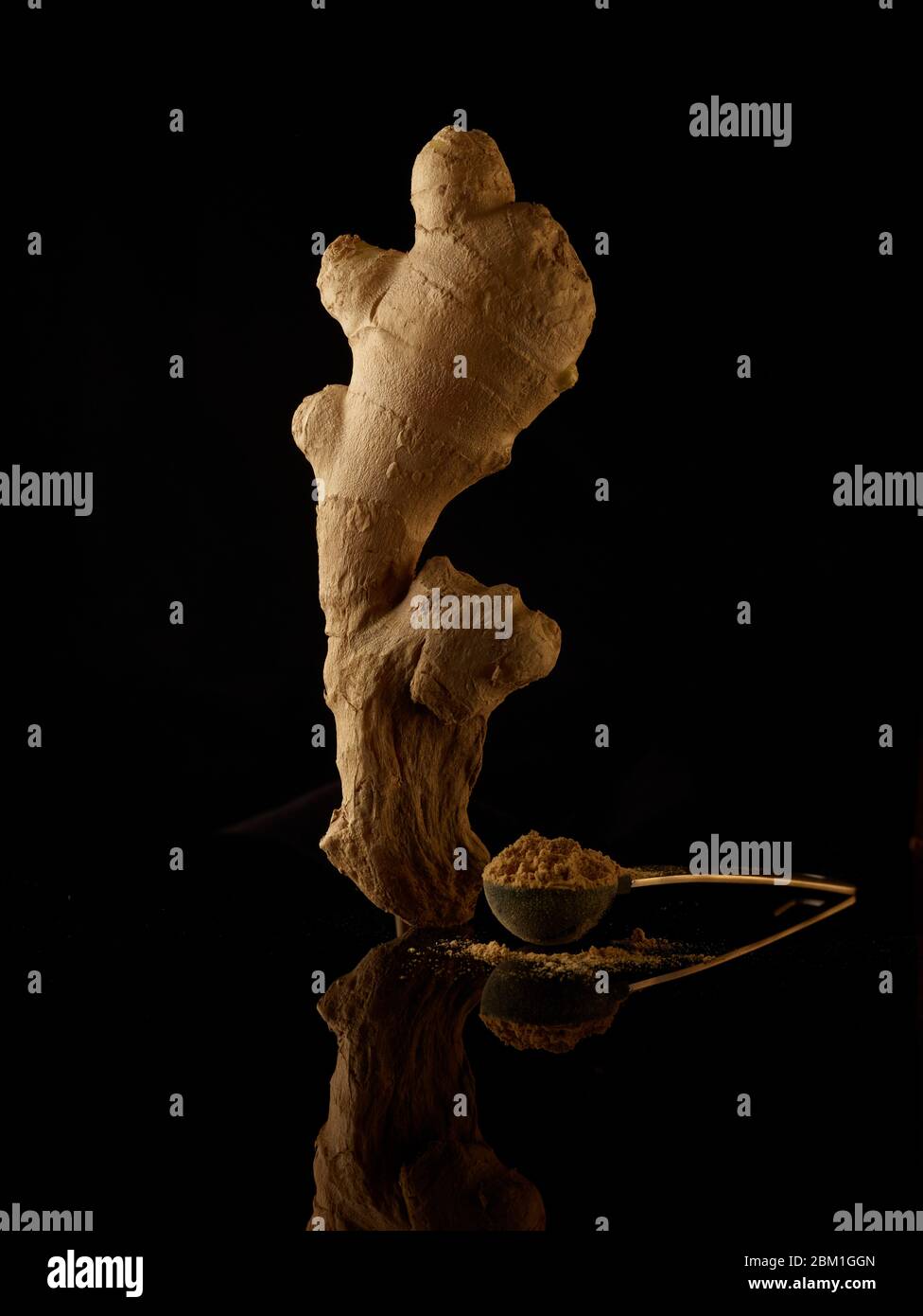 Statuesque and attractive well proportioned natural ginger root food