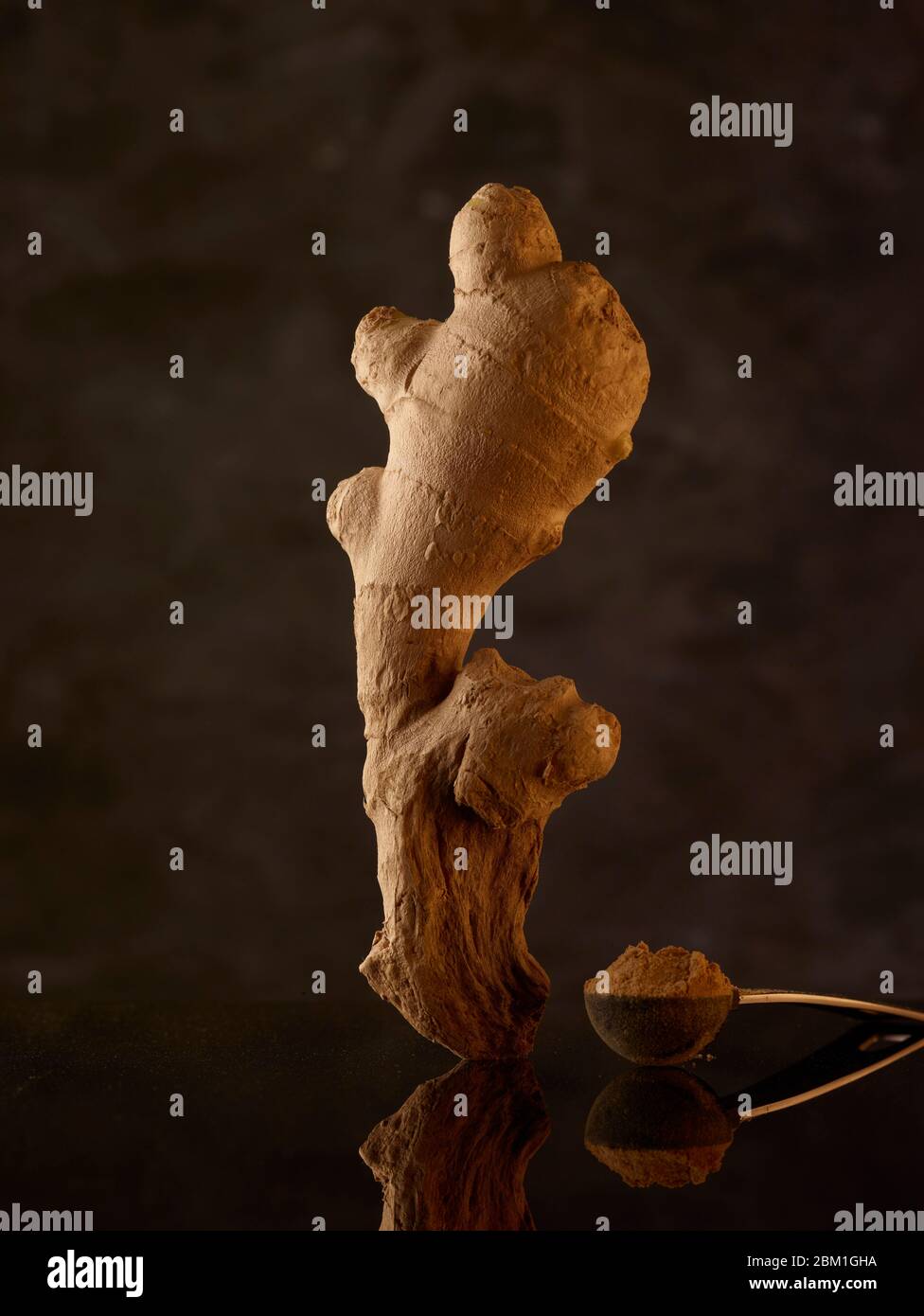 Statuesque and attractive well proportioned natural ginger root food