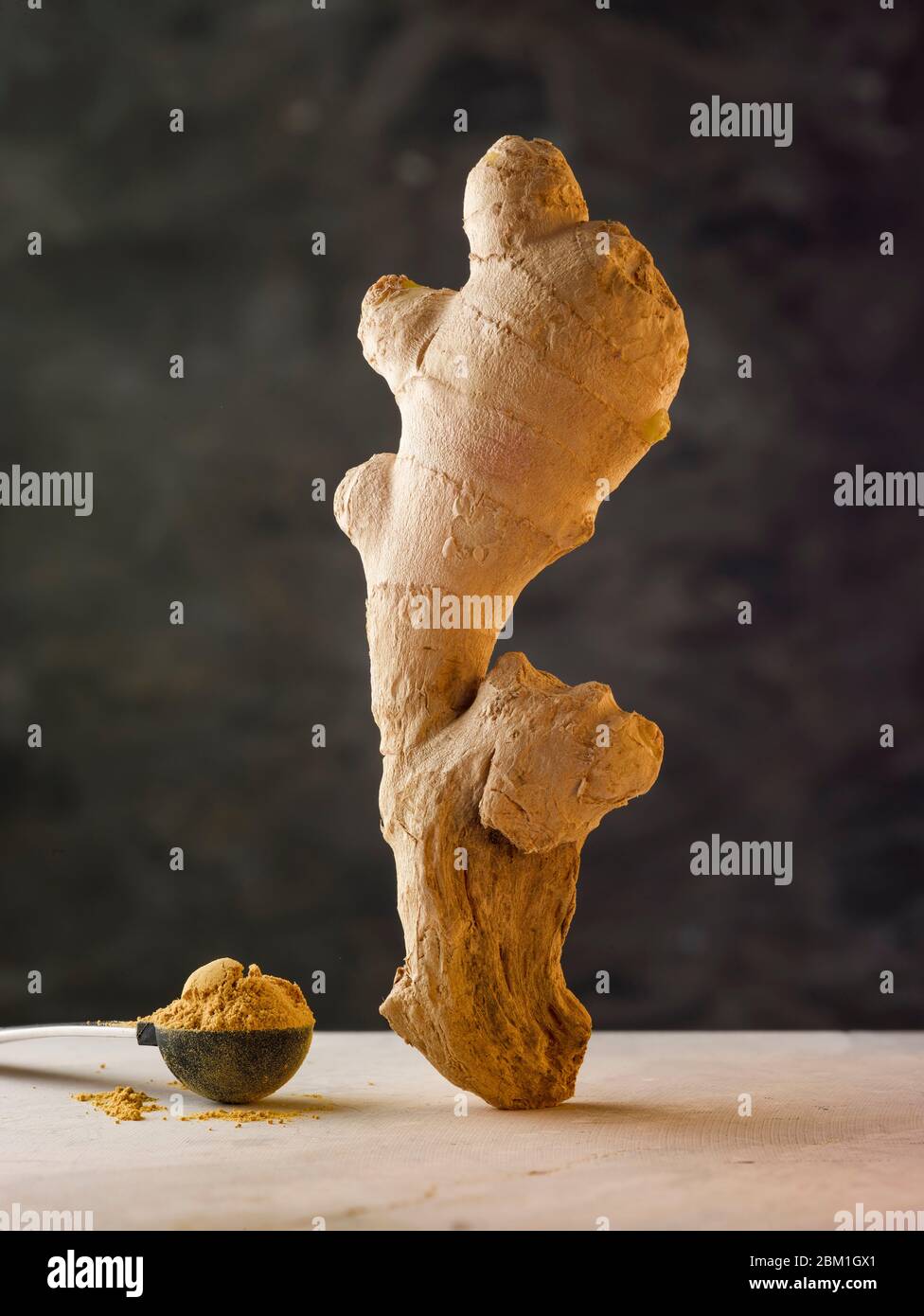 Statuesque and attractive well proportioned natural ginger root food