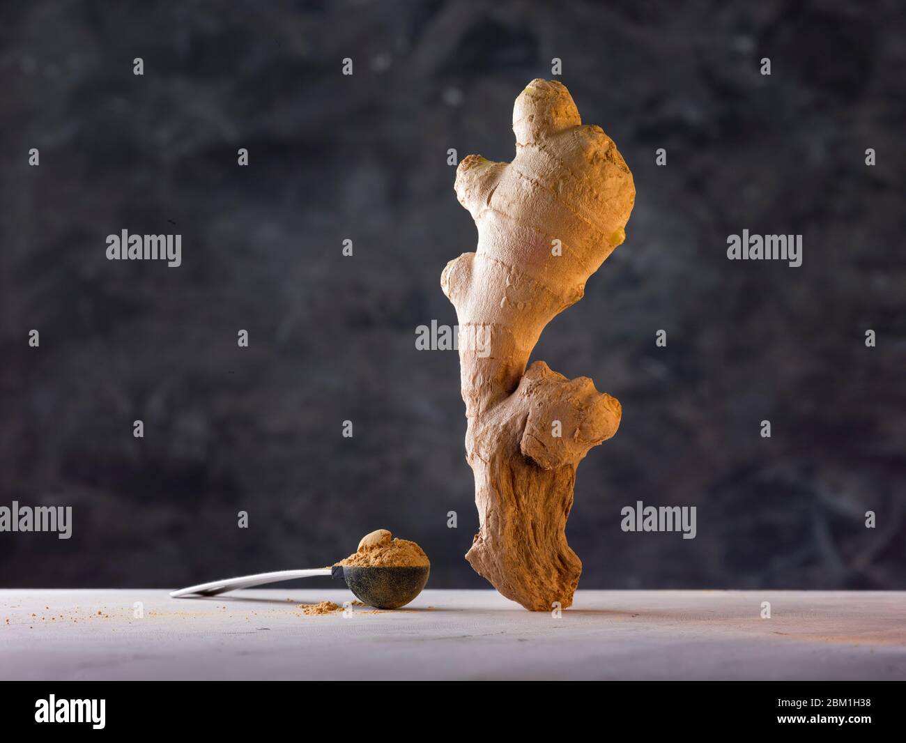 Statuesque and attractive well proportioned natural ginger root food