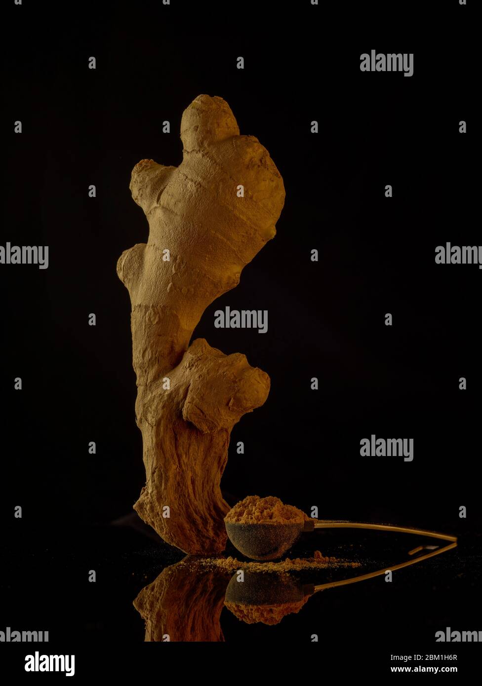 Statuesque and attractive well proportioned natural ginger root food