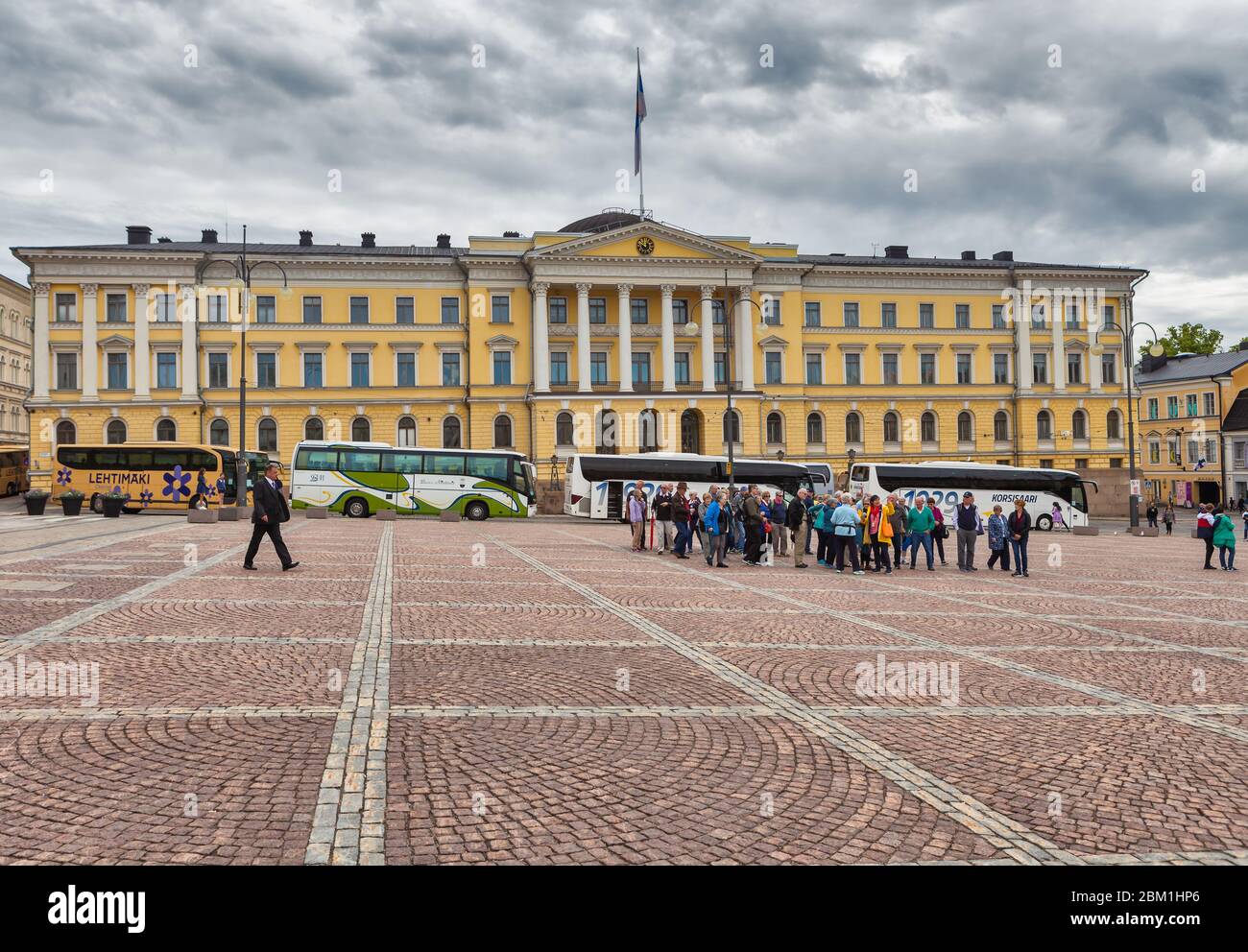 Council of State building, 1822, Helsinki, Finland Stock Photo