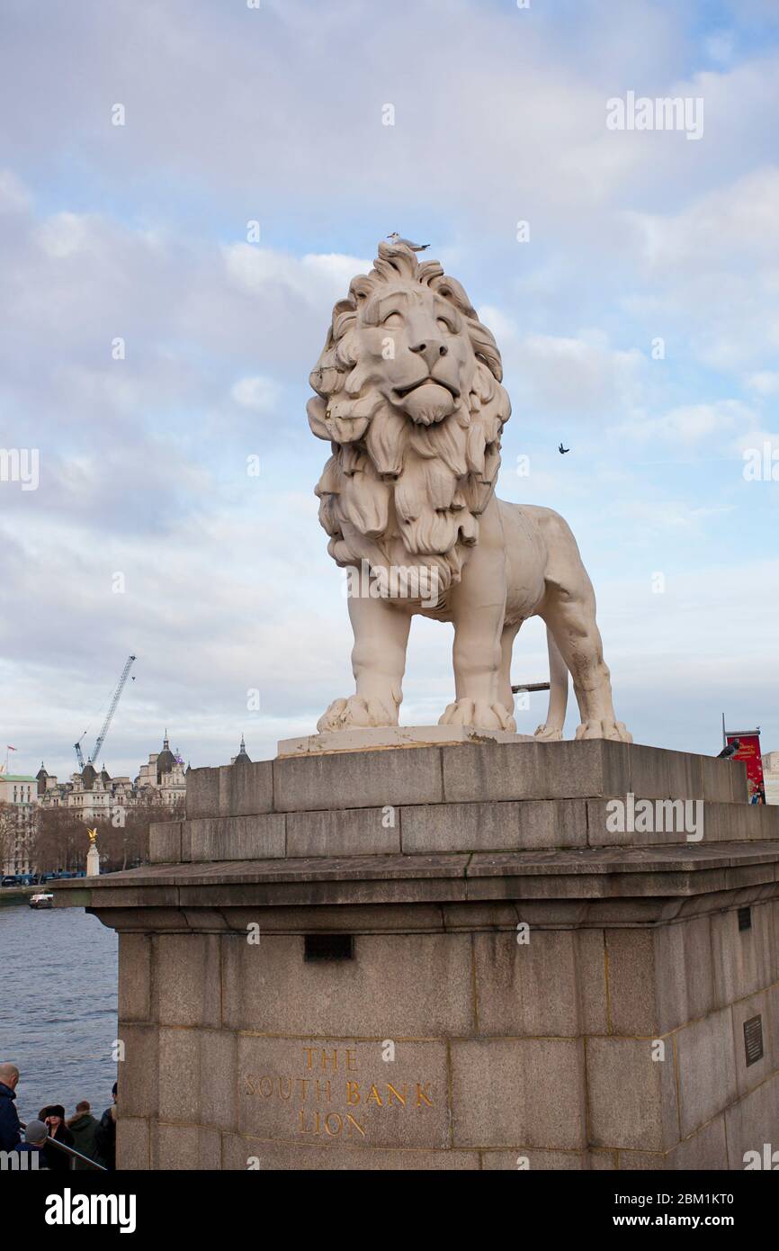 The South Bank Lion Stock Photo