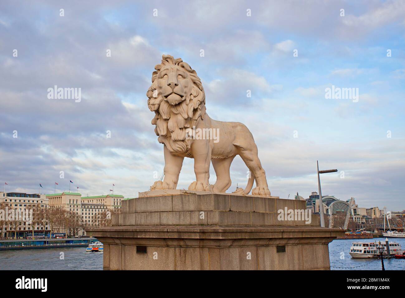 The South Bank Lion Stock Photo
