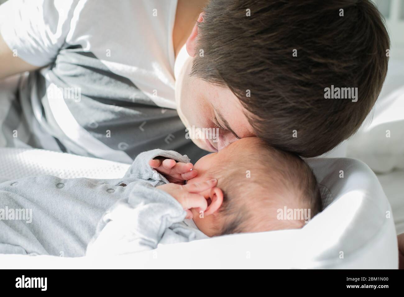 happy fathers day from newborn baby