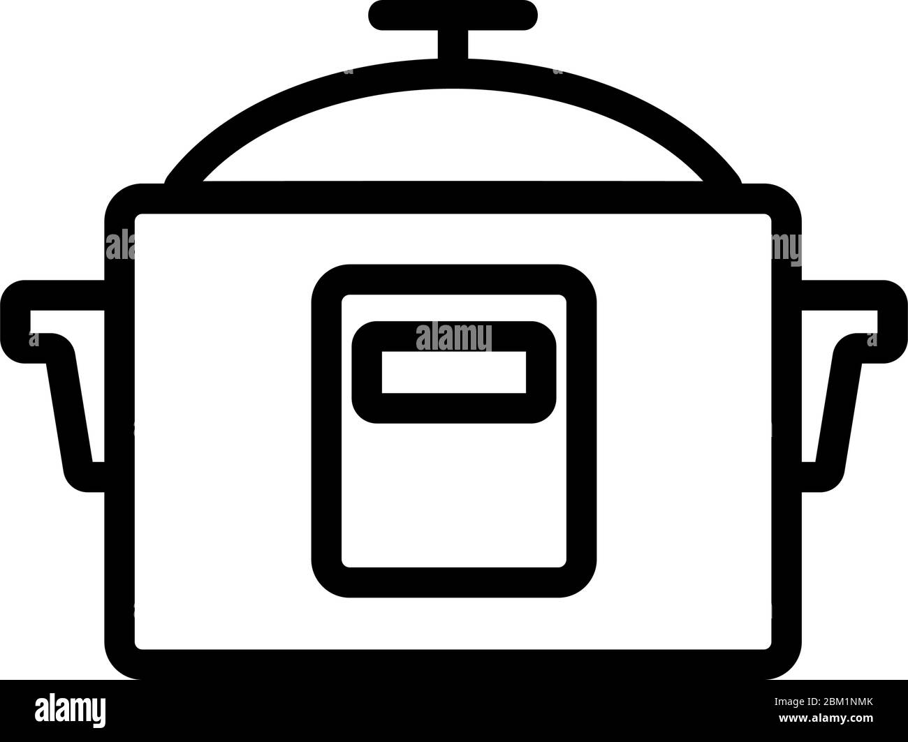crockpot kitchen icon vector outline illustration Stock Vector Image & Art Alamy