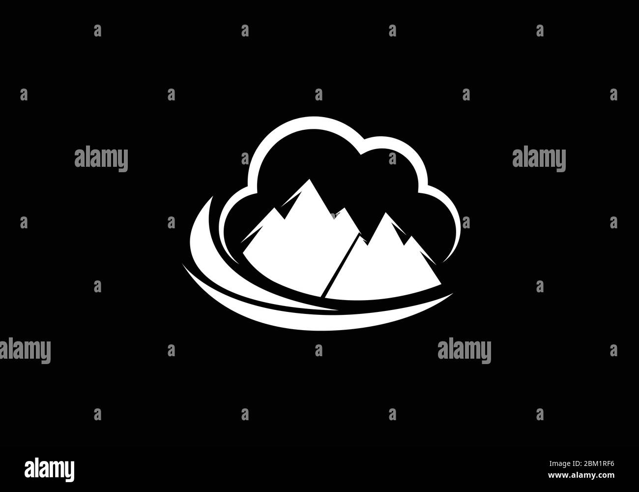 Mountain Logo design template, Mountain Logo sign symbol Stock Vector