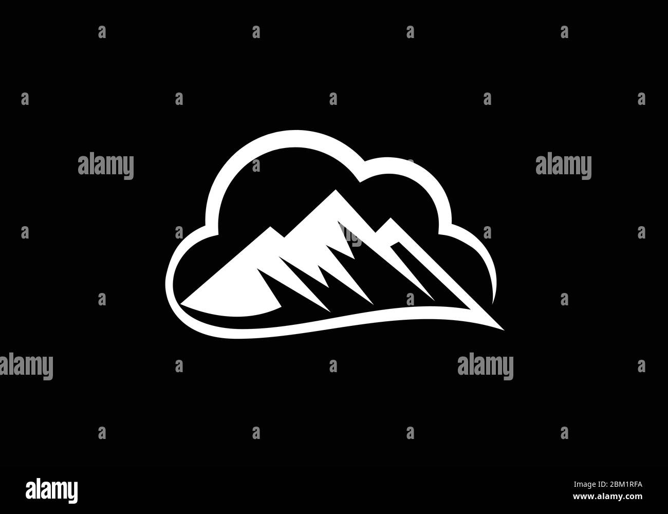 Mountain Logo design template, Mountain Logo sign symbol Stock Vector