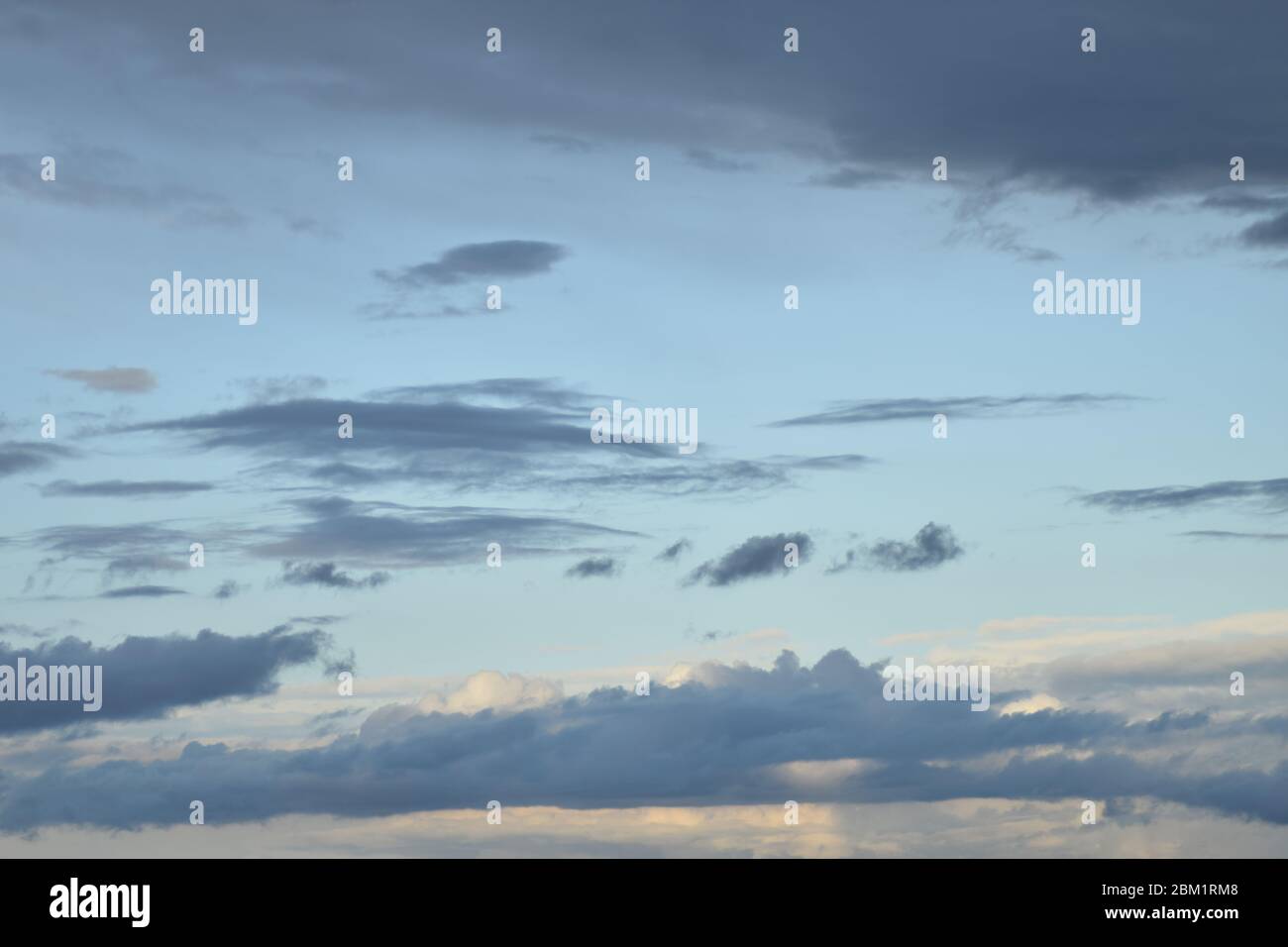 light clouds in blue sky Stock Photo