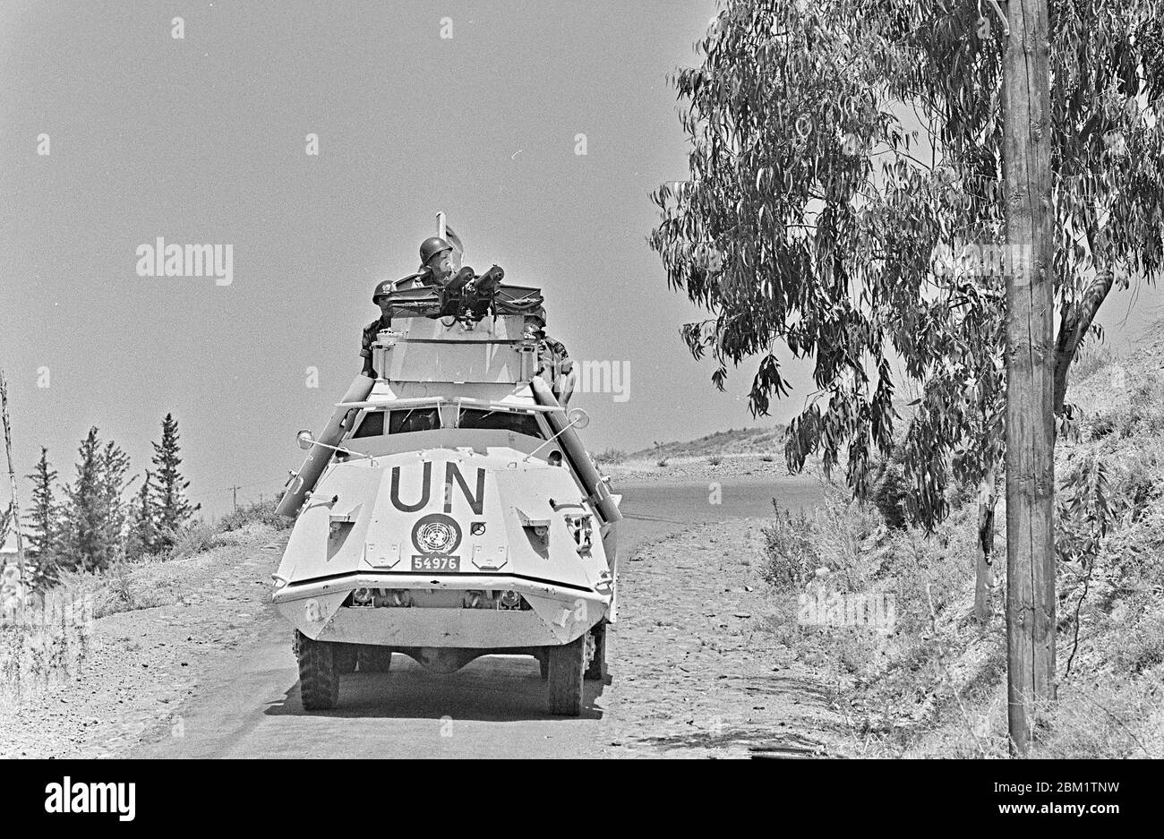 Swedish armoured car in Cyprus 1964. photo Bo Arrhed Stock Photo