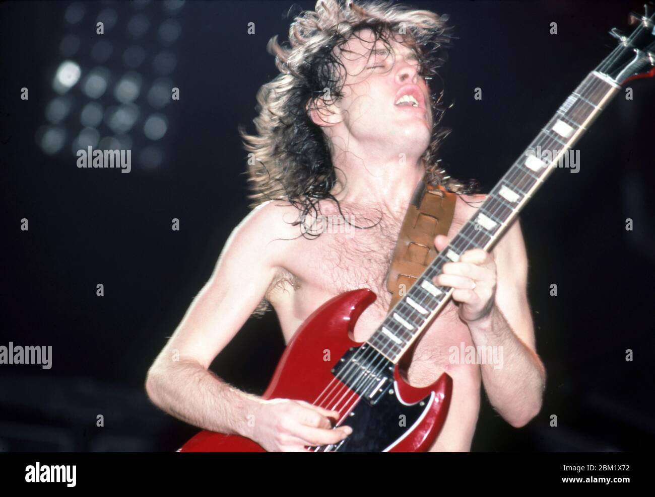 AC/DC at the Joe Louis Arena in Detroit, November 17, 1983. Credit:Ross ...