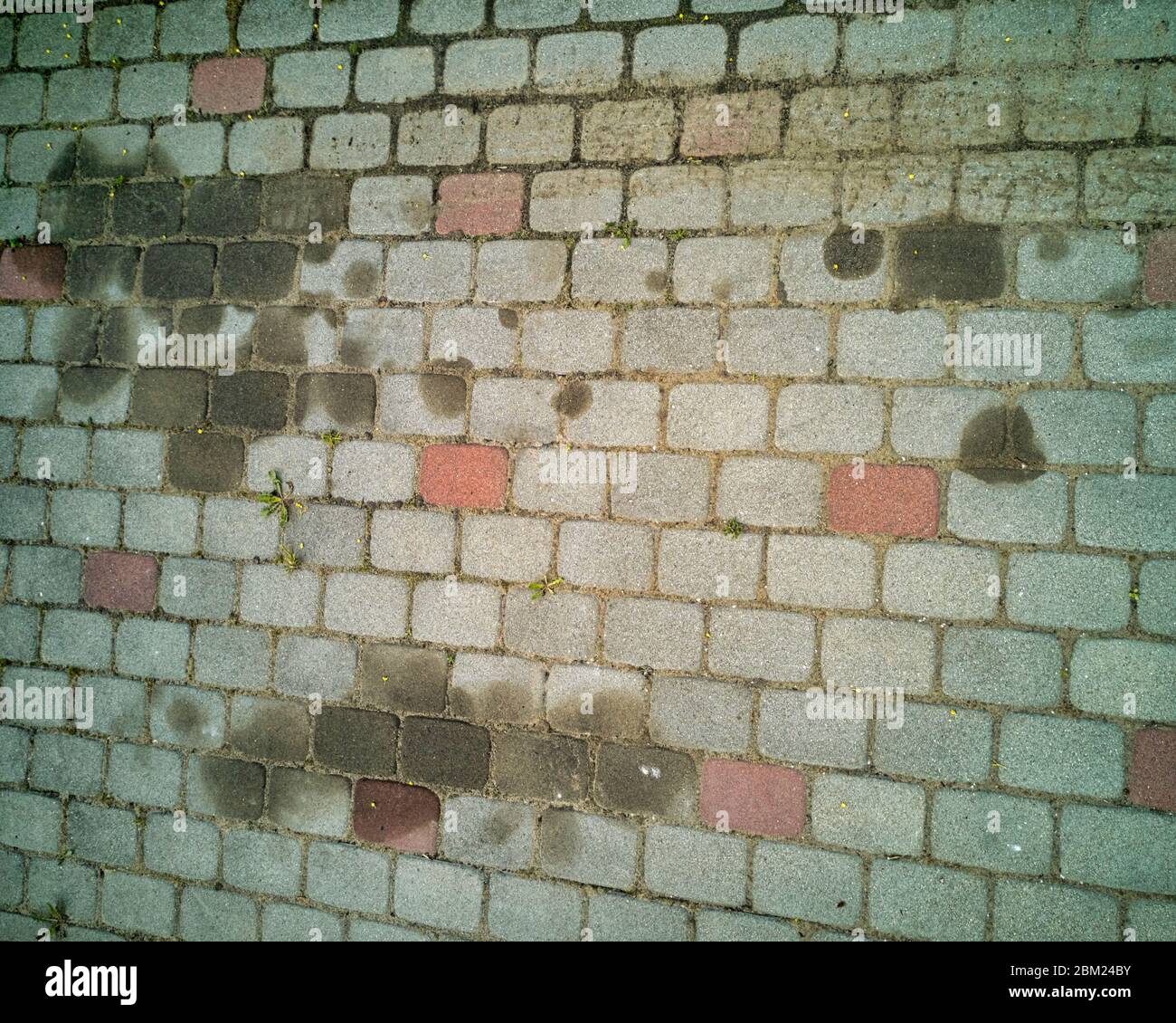 Isolated closeup of old high contrast hydraulic oil steering fluid
