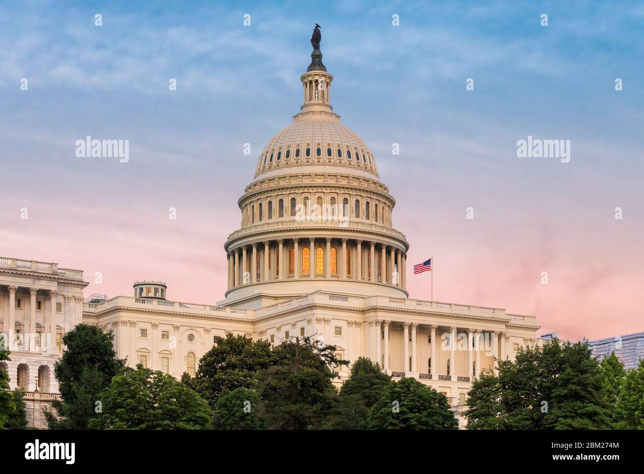 US Capitol building in Washington DC Stock Photo