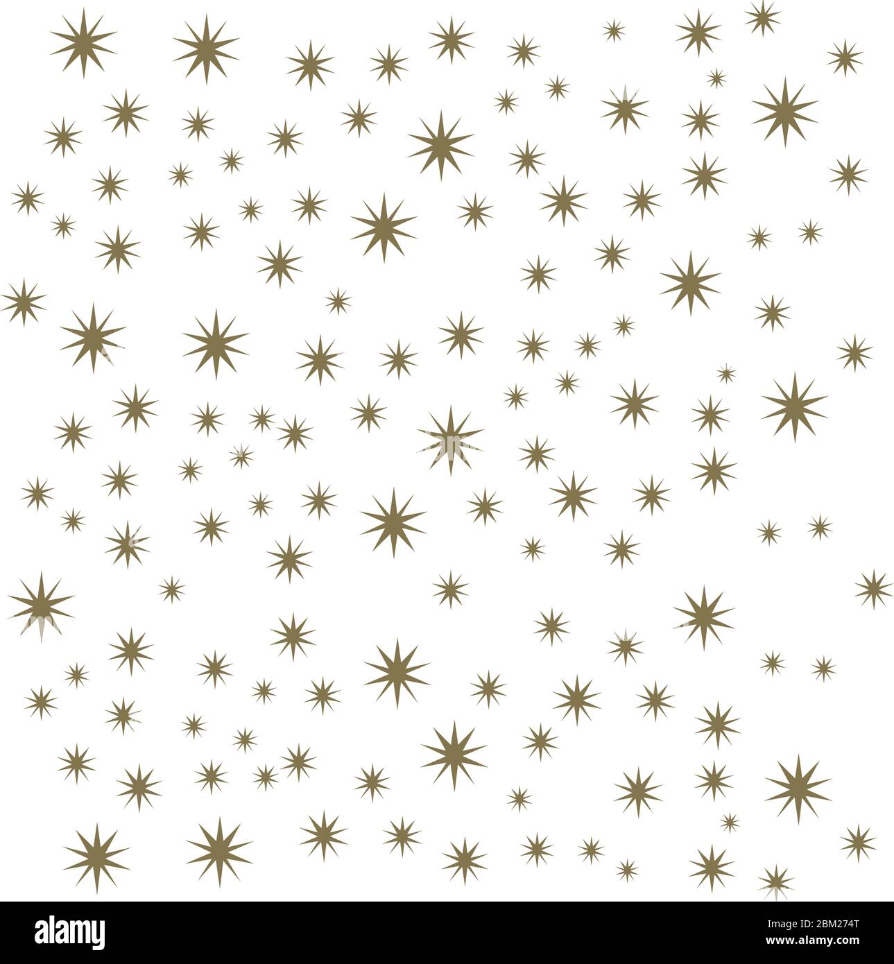 Abstract white modern seamless pattern with gold stars. Vector ...