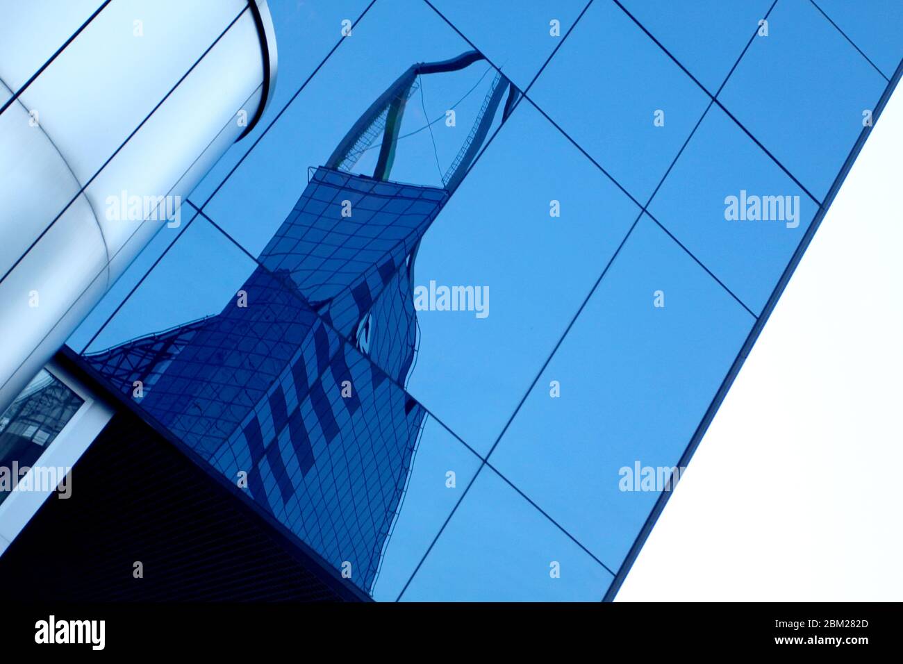 Modern office building on a background of the blue sky Stock Photo - Alamy