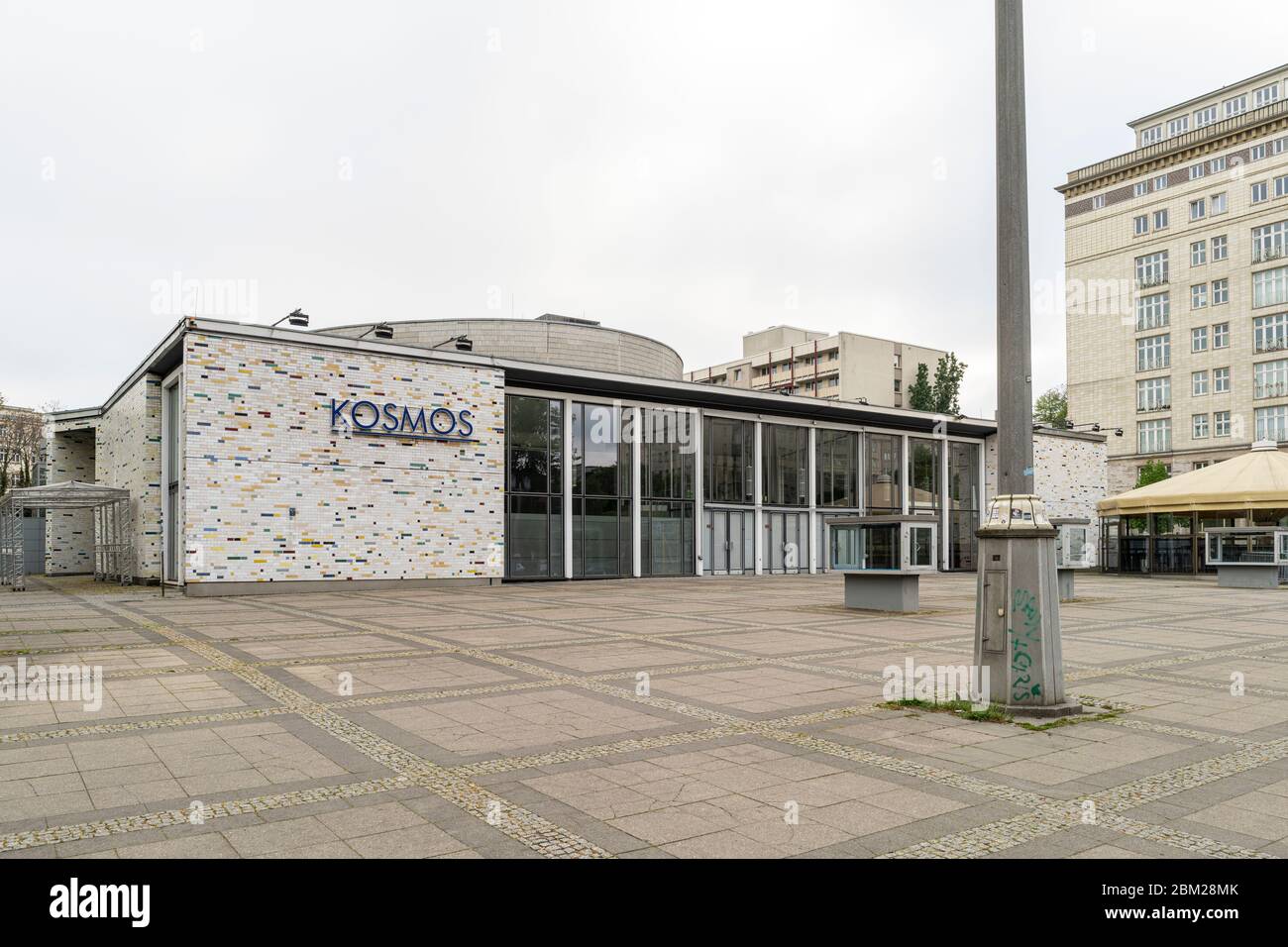 Former Kosmos cinema in Berlin, which is now an event venue, on KarlMarxAllee in Berlin