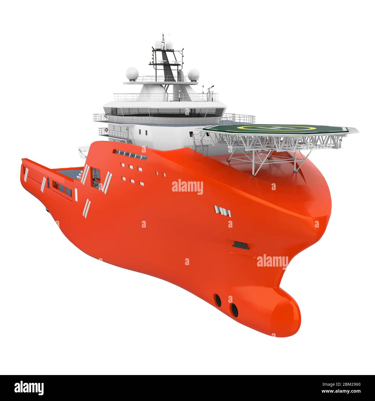 Anchor Handling Tug Supply Vessel Isolated Stock Photo Alamy