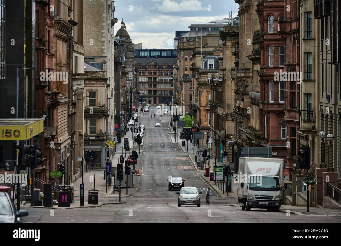 A Glasgow City Centre Saturday During Lockdown Stock Photo - Alamy