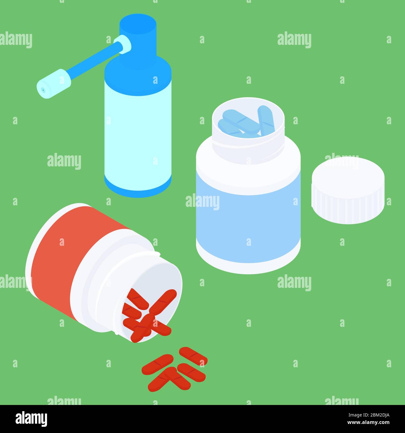 pharmacy medicine pills bottles and spray Stock Vector Image & Art Alamy