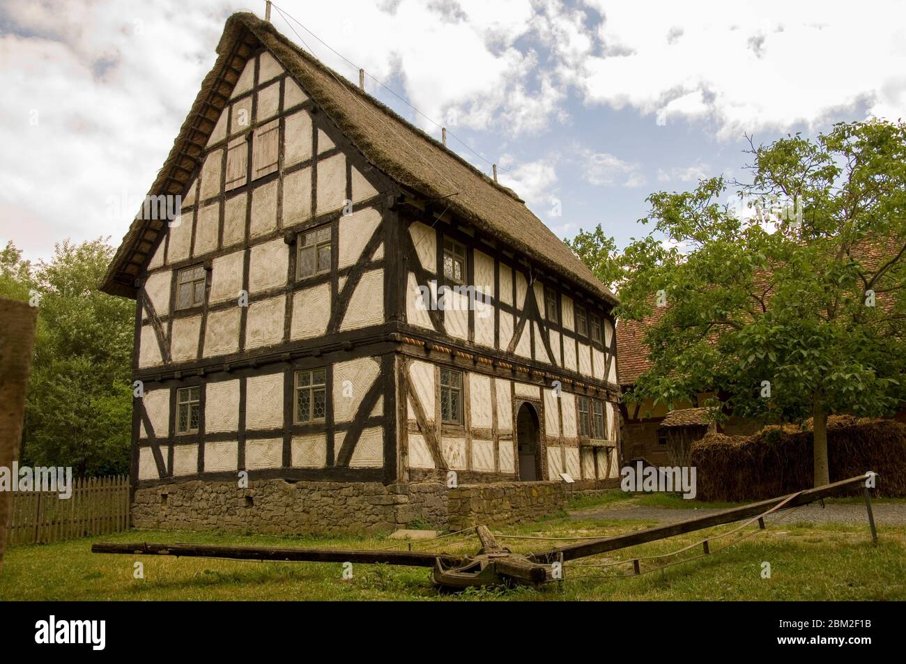 half timbered house countrysice germany Stock Photo