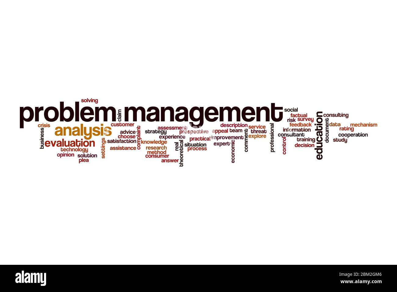Problem management word cloud concept on white background Stock Photo ...