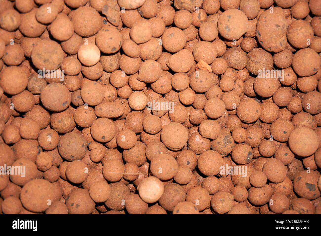 Heat expanded clay pebbles used as a growing media in hydroponics