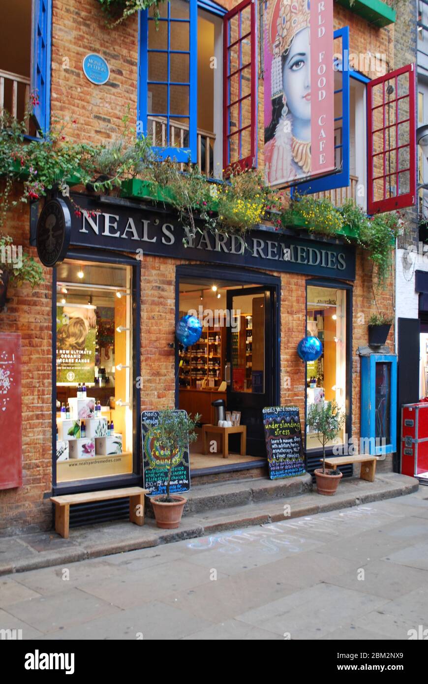 Health & Well Being Stores Natural Remedies in Neals Yard, London, WC2H 9DP Stock Photo