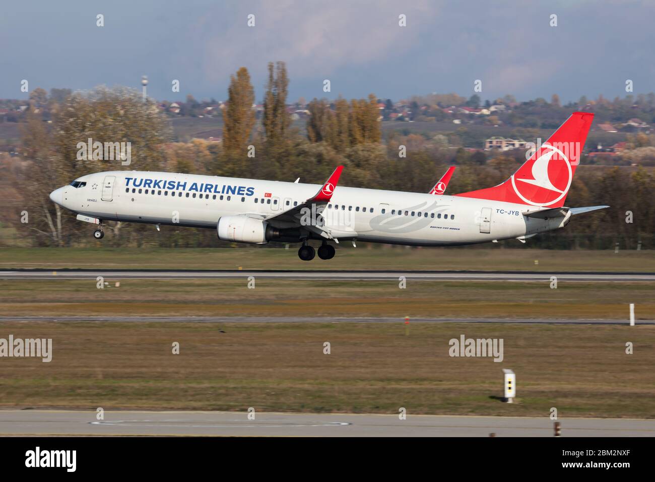 Budapest / Hungary November 11, 2019 Turkish Airlines Boeing 737900