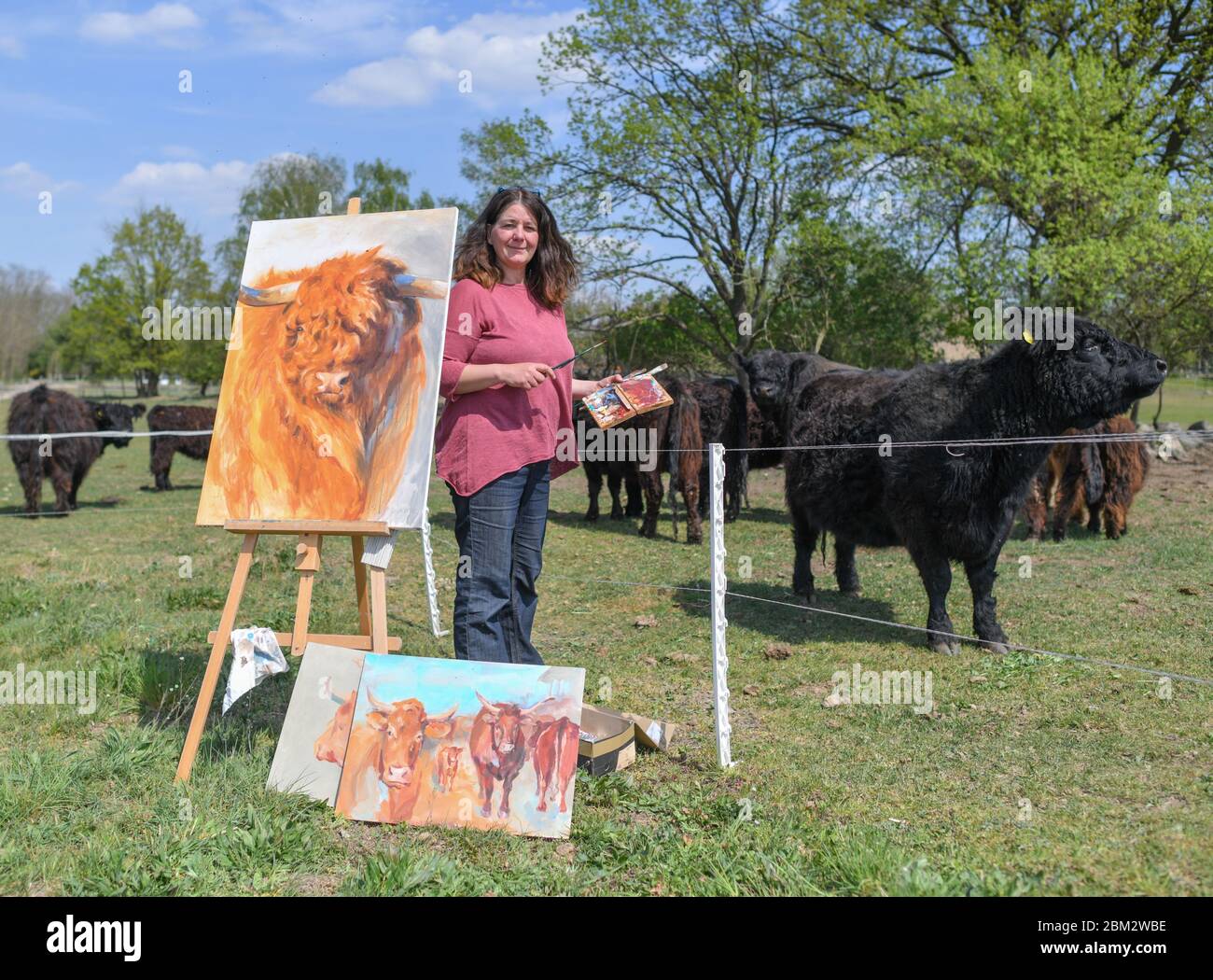 28 April 2020 Brandenburg Marxdorf Maria Mahler Painter And