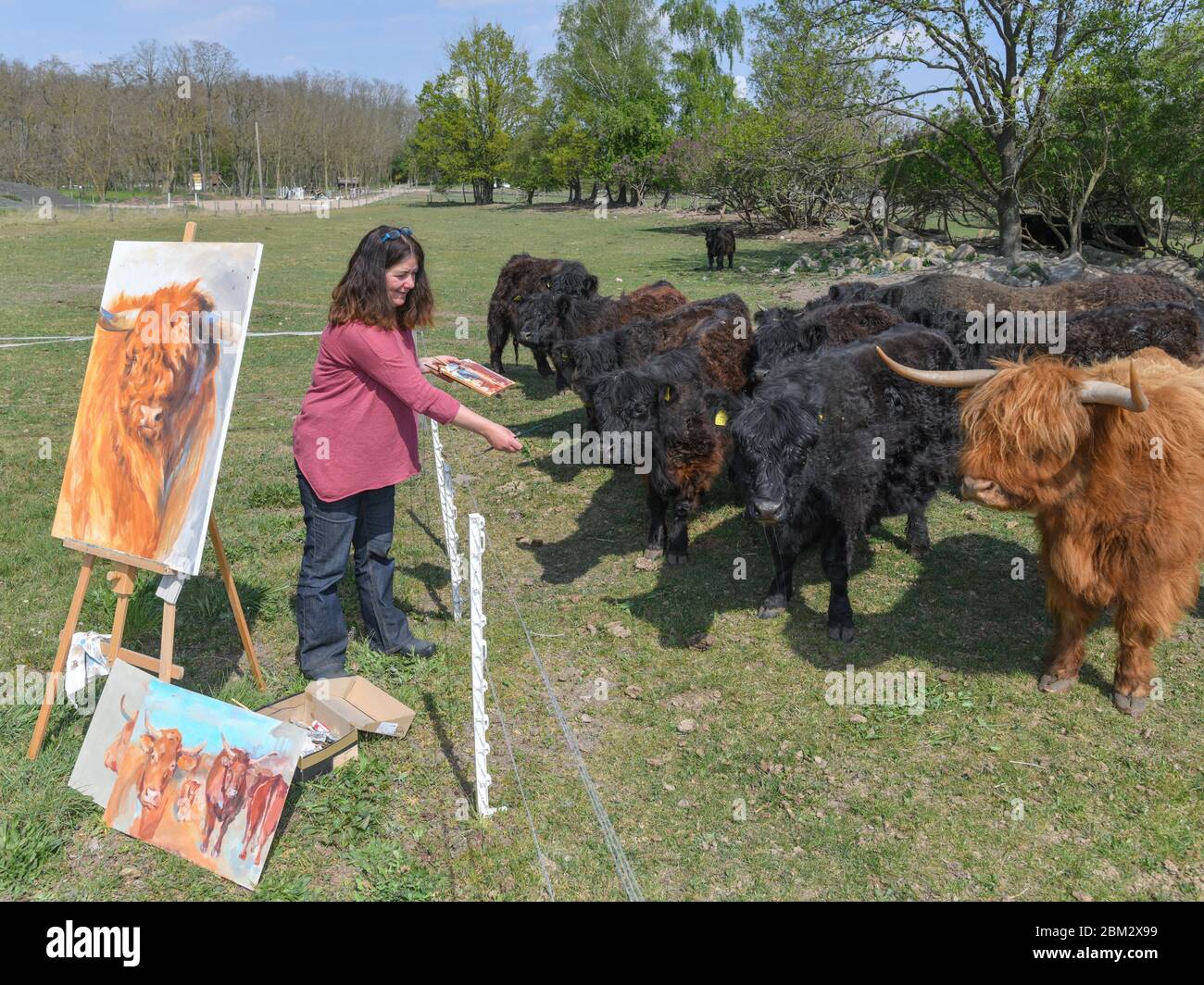 28 April 2020 Brandenburg Marxdorf Maria Mahler Painter And
