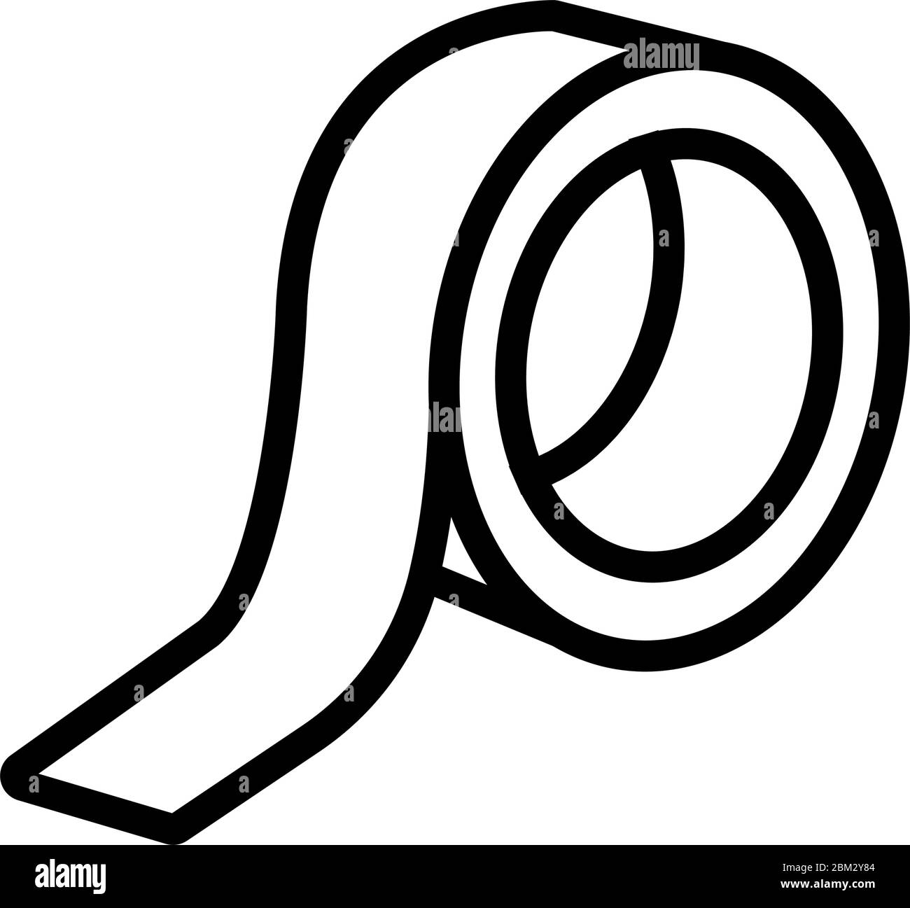 electrical tape roll icon vector outline illustration Stock Vector