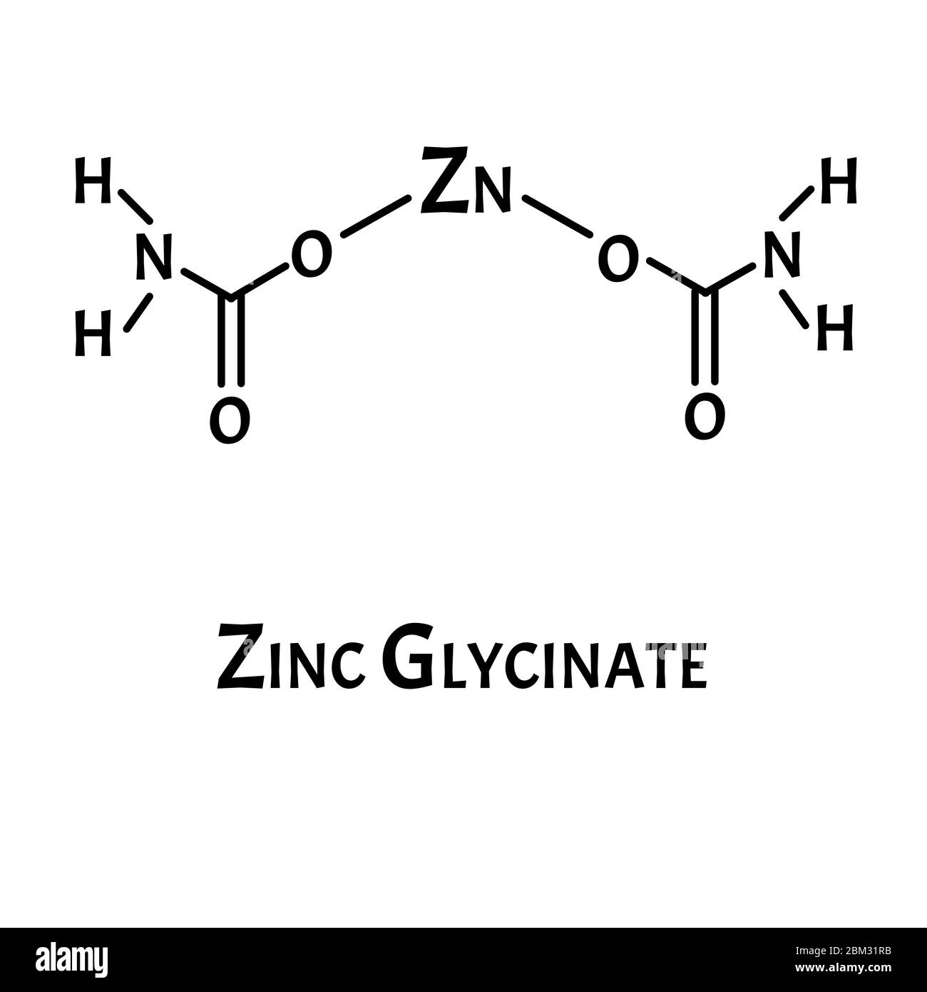 Zinc glycinate is a molecular chemical formula. Zinc infographics