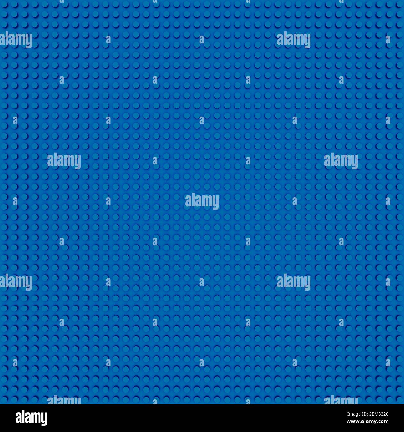blue base template of plastic construction brick. Plastic toy blocks ...