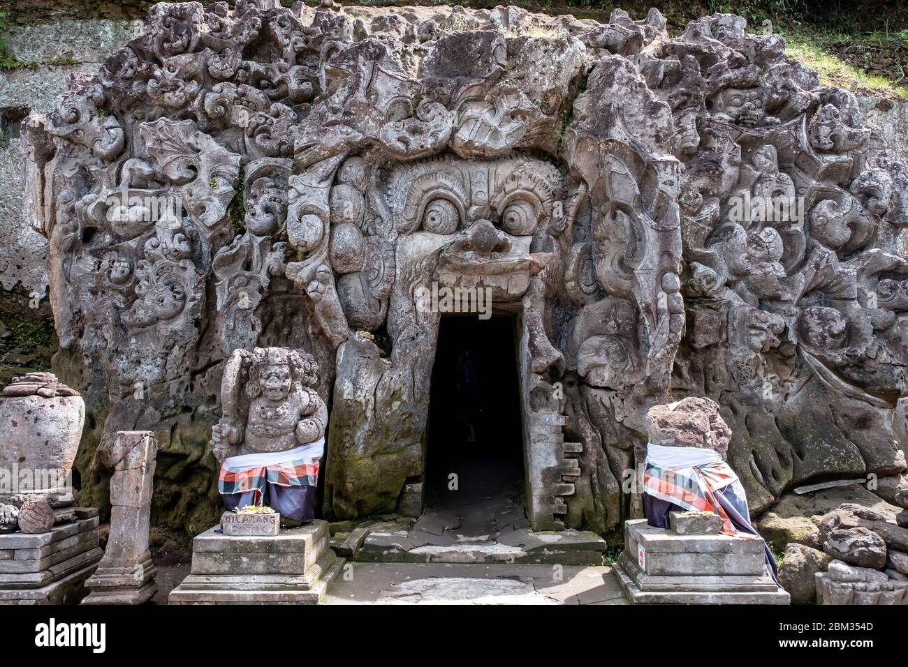 Goa Gajah Temple and Elephant Cave Stock Photo