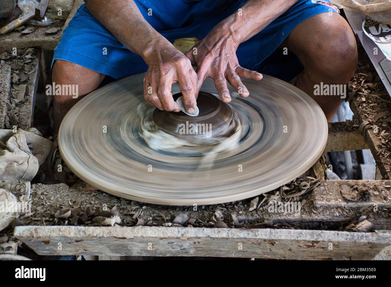 Koh Kret, Thailand 01.04.2020 Koh Kret Pottery Village, locals create