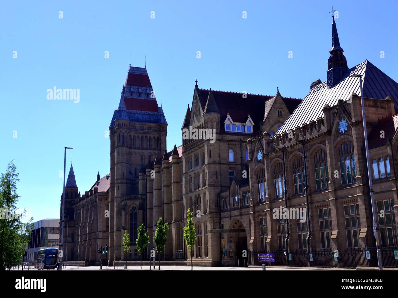 A view of the older buildings, including Whitworth Hall, at the ...