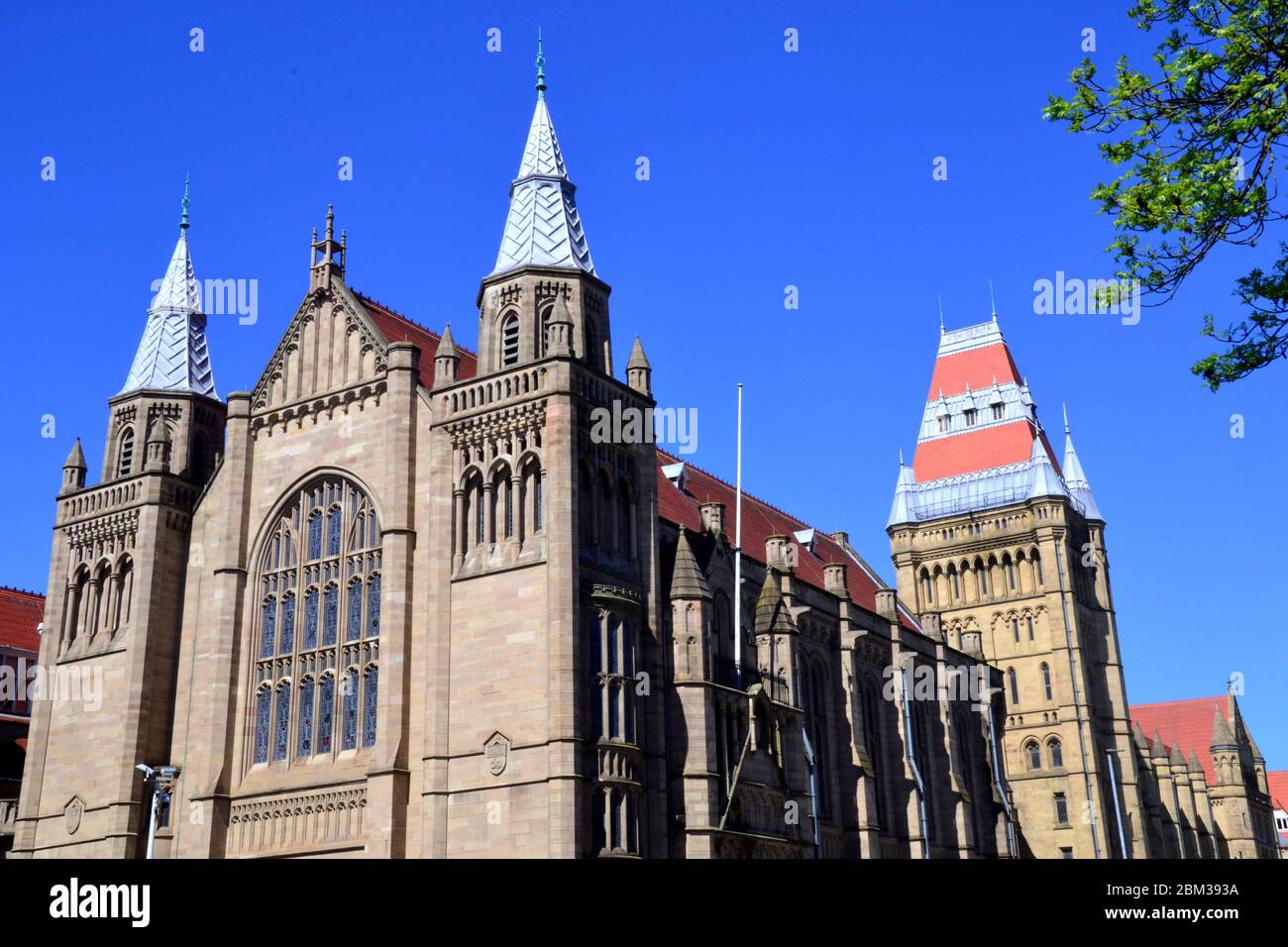 Whitworth Hall, at the University of Manchester, Manchester, England, uk. The ceremonial Whitworth Hall was built between 1898 and 1902. Stock Photo