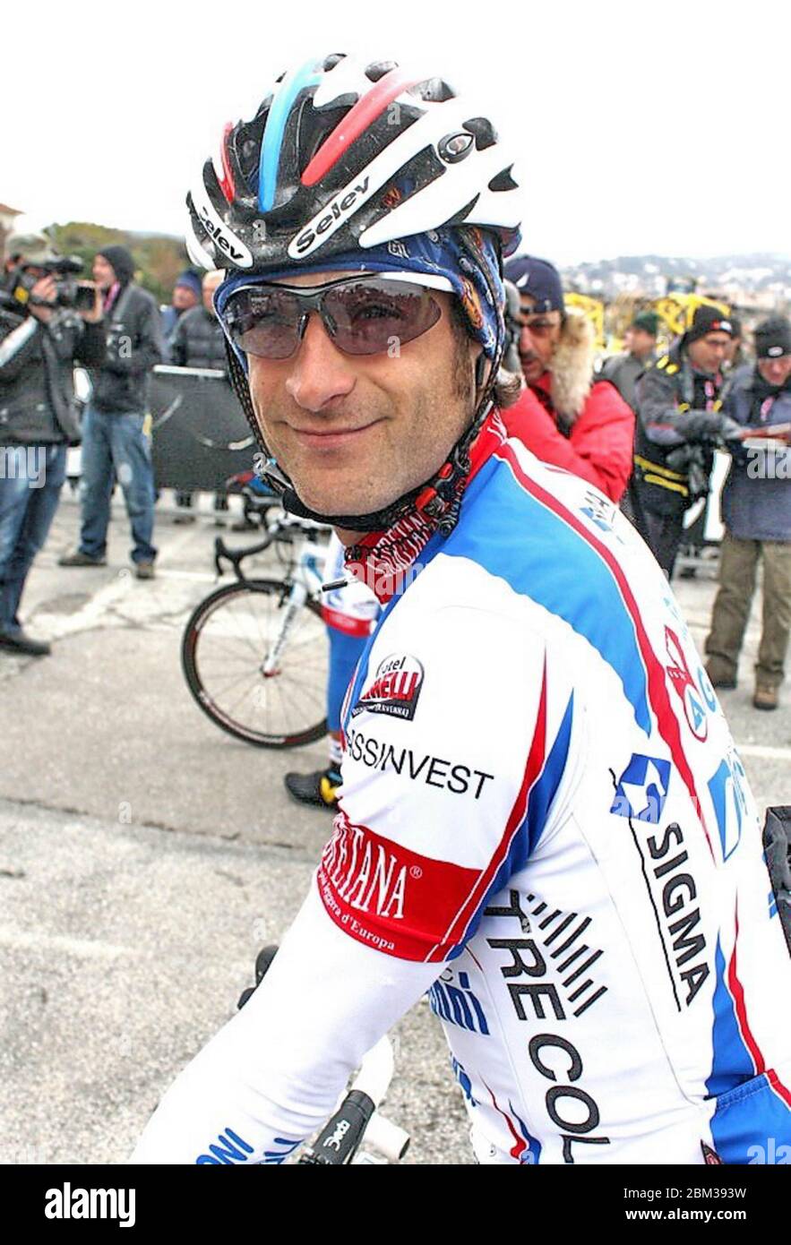 Michele Scarponi of Androni Giocattoli-Serramenti PVC Diquigiovanni during the Tirreno - Adriatico  2010,Stage 1 cycling race,Livourne - Rosignano Solvay(148Km) on March 10, 2010 in Livourne  Italie - Photo Laurent Lairys / DPPI Stock Photo