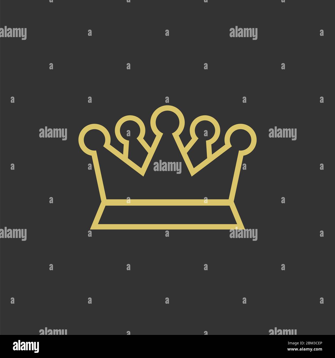Heraldic Crown Logo Template Illustration Design. Vector EPS 10 Stock ...