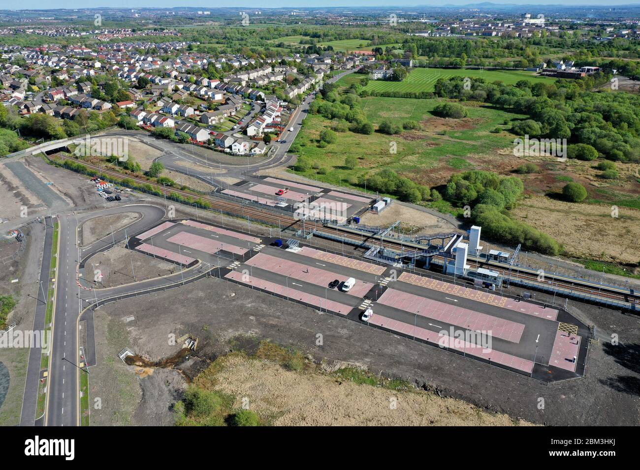 Robroyston Park and Ride Glasgow Stock Photo Alamy