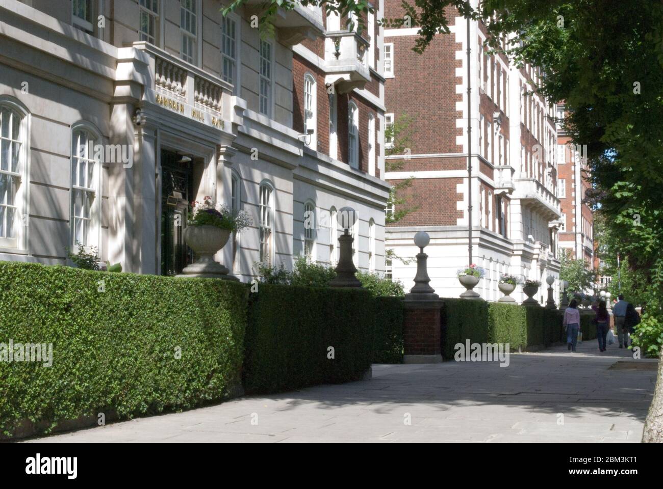 Campden Hill Gate, Duchess of Bedfords Walk, Holland Park, Kensington, London W8 7QH Stock Photo