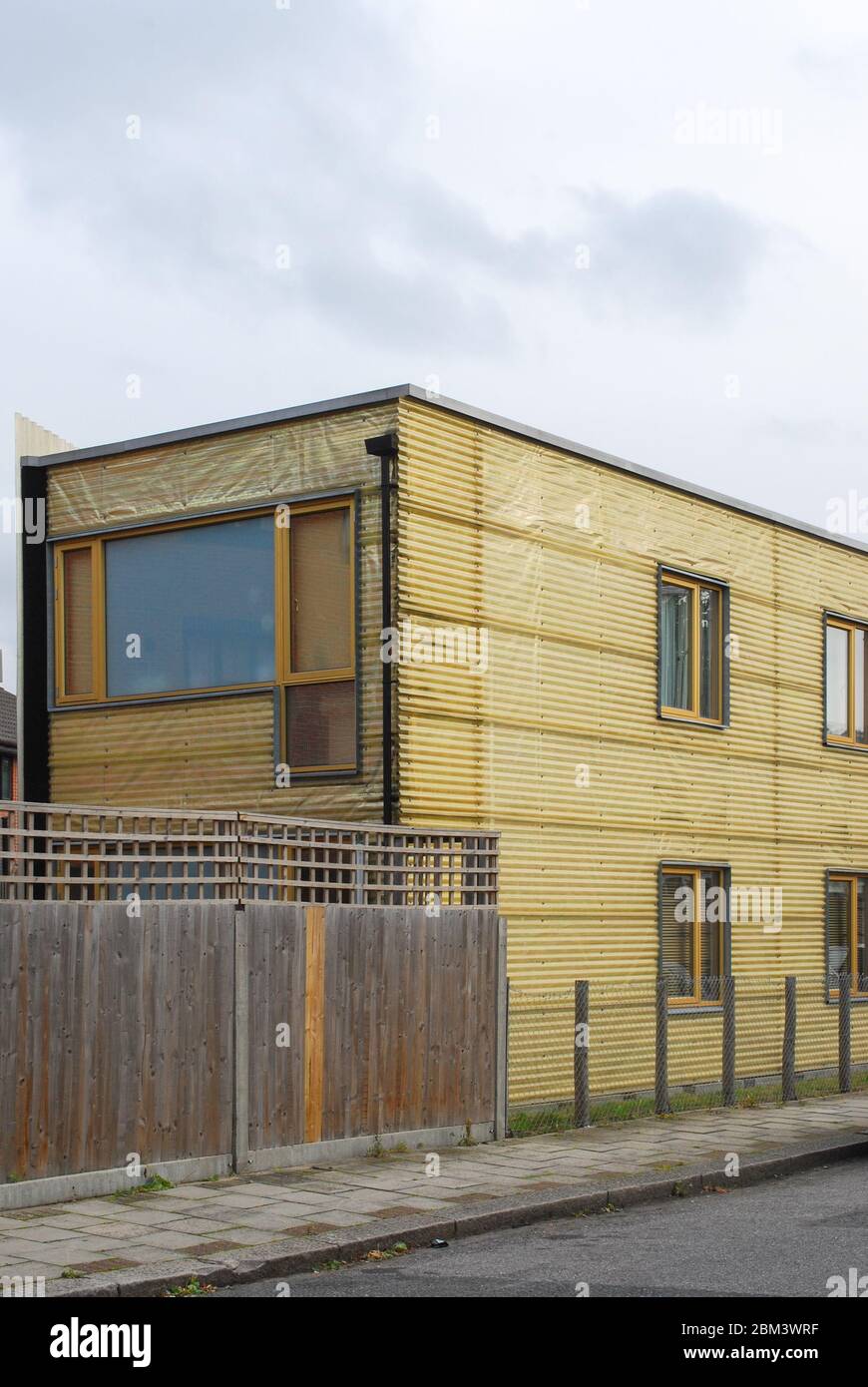 Contemporary 2000s Low Cost Affordable Timber Corrugated Fibreglass ...