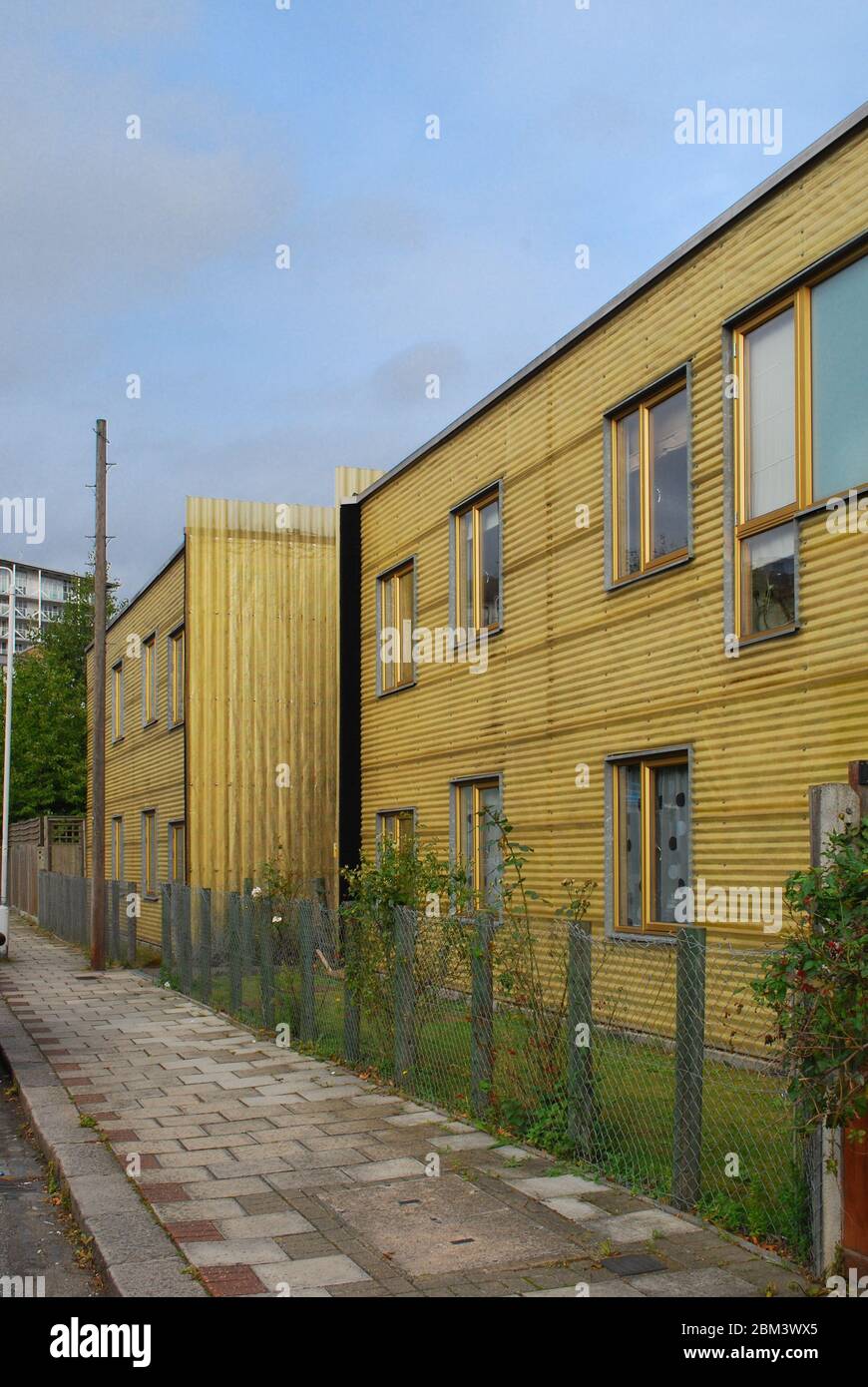 Contemporary 2000s Low Cost Affordable Timber Corrugated Fibreglass ...
